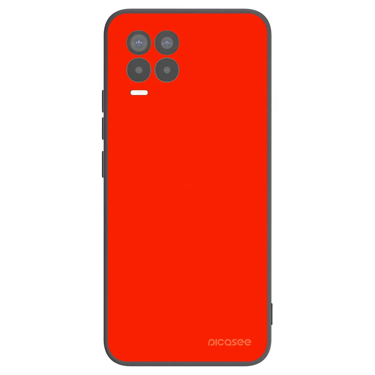 Silikonový černý obal pro Realme 8 Pro - Maranello Red