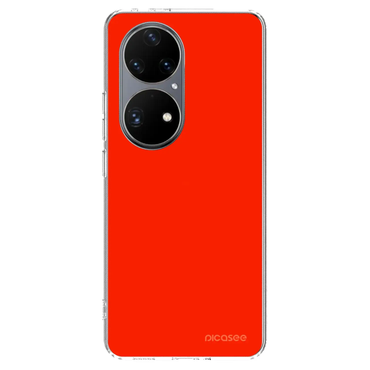 Silikonový průhledný obal pro Huawei P50 - Maranello Red