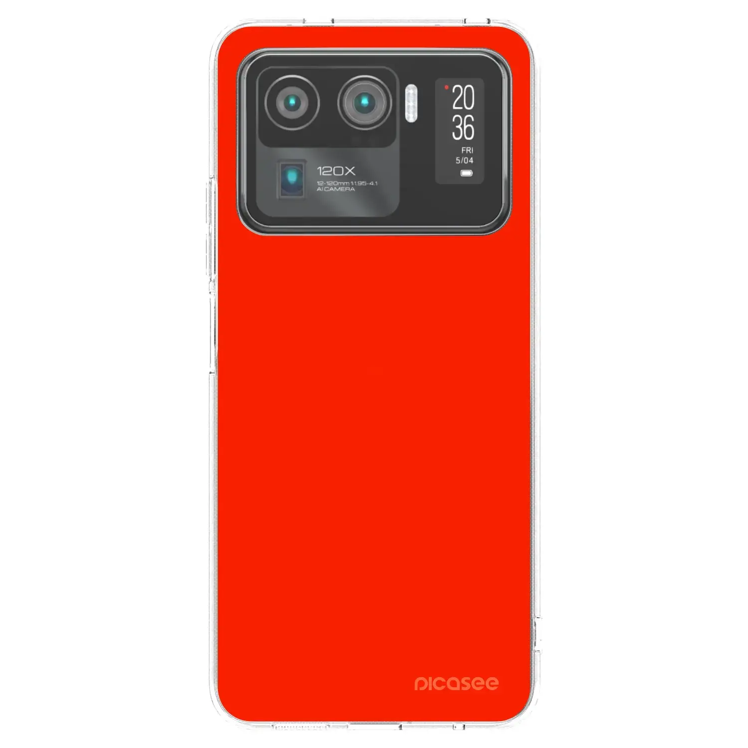 Silikonový průhledný obal pro Xiaomi Mi 11 Ultra - Maranello Red