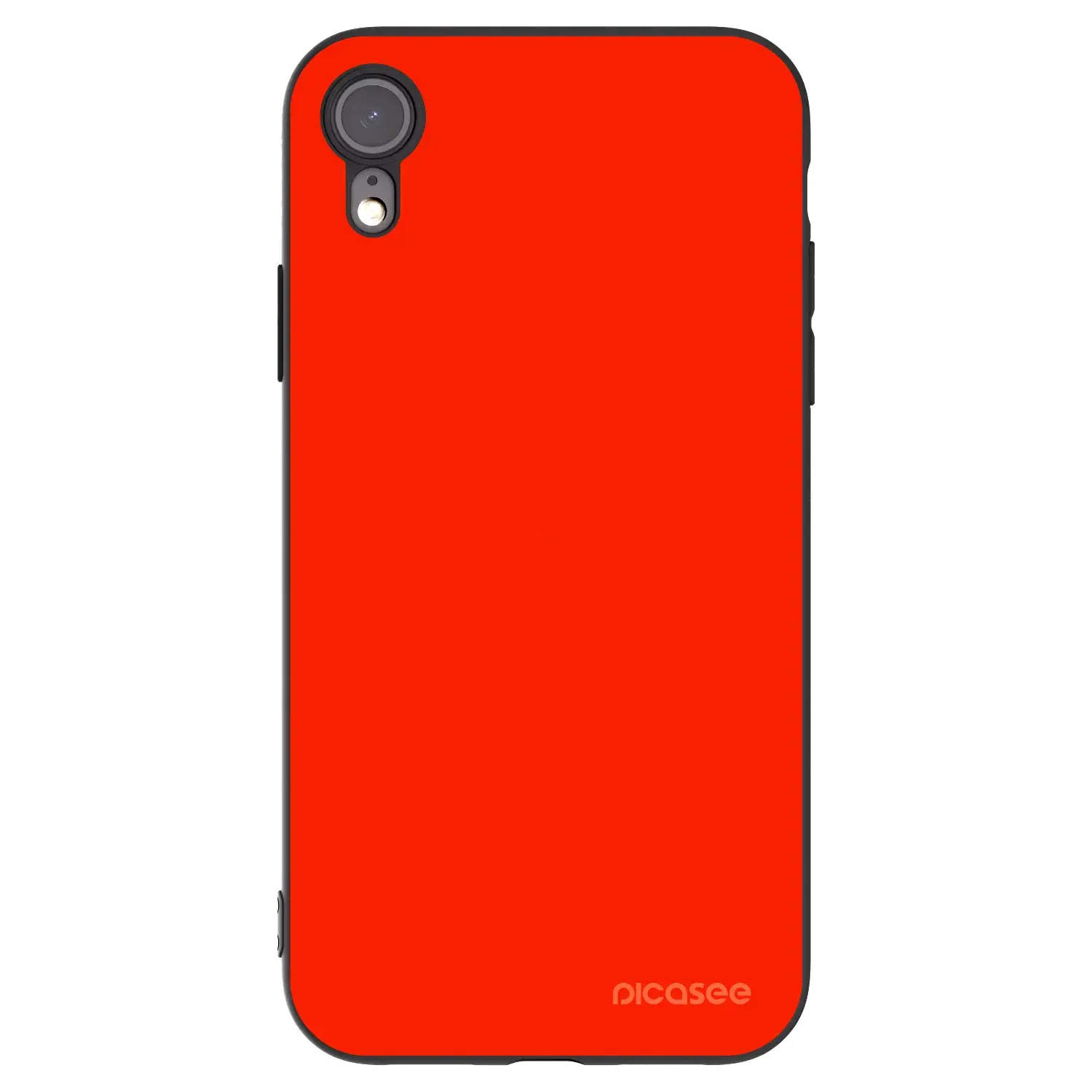 Silikonový černý obal pro Apple iPhone XR - Maranello Red