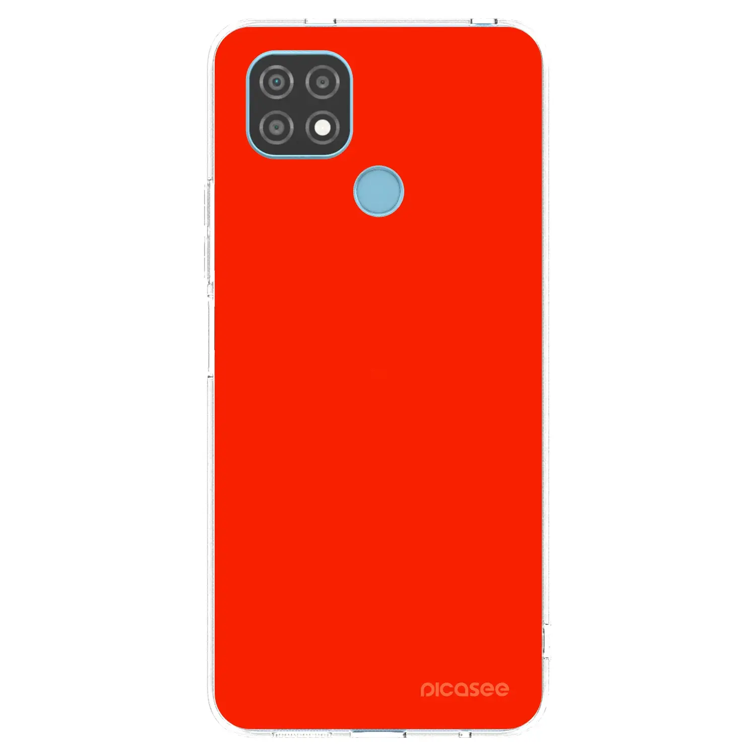 Silikonový průhledný obal pro Realme C21 - Maranello Red