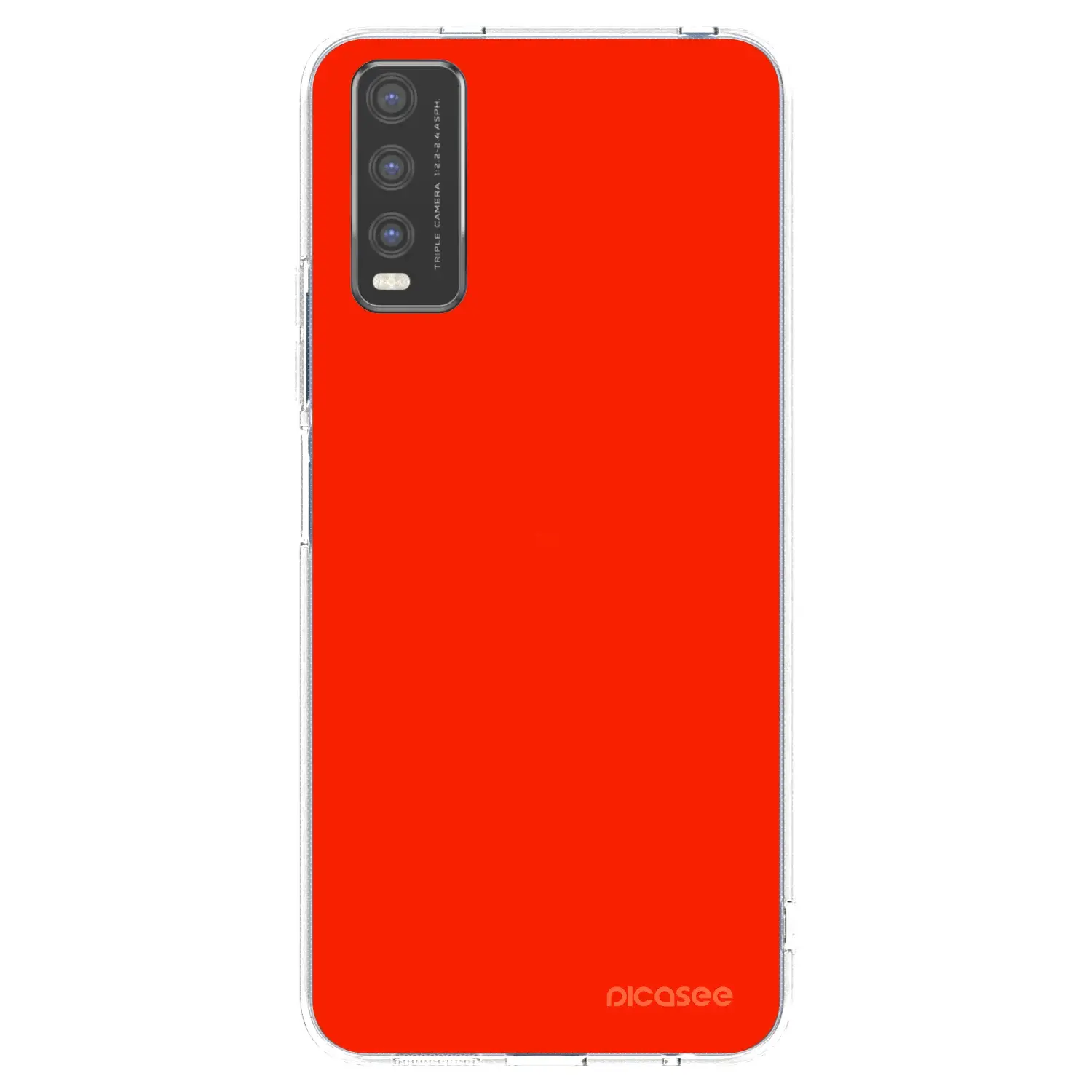 Silikonový průhledný obal pro Vivo Y20s - Maranello Red