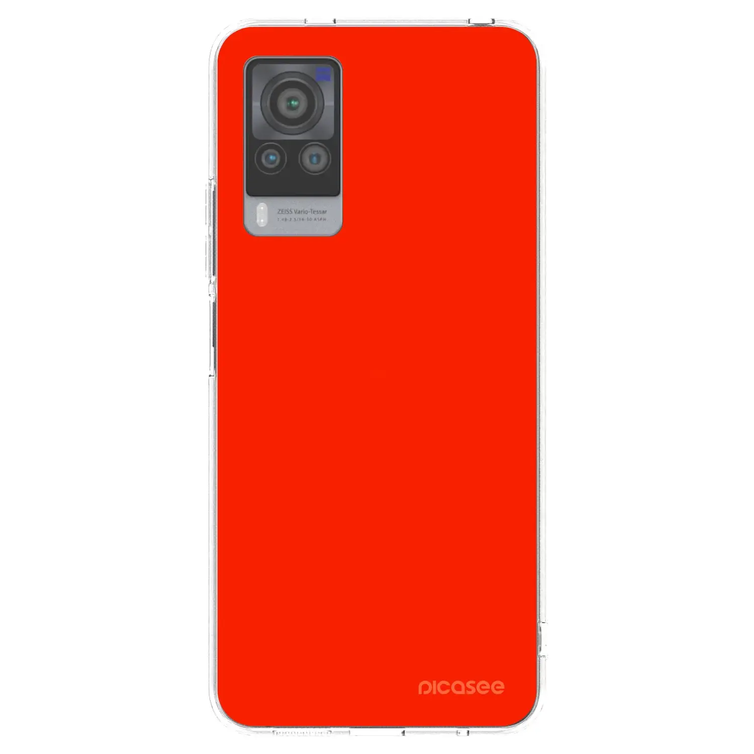 Silikonový průhledný obal pro Vivo X60 Pro 5G - Maranello Red