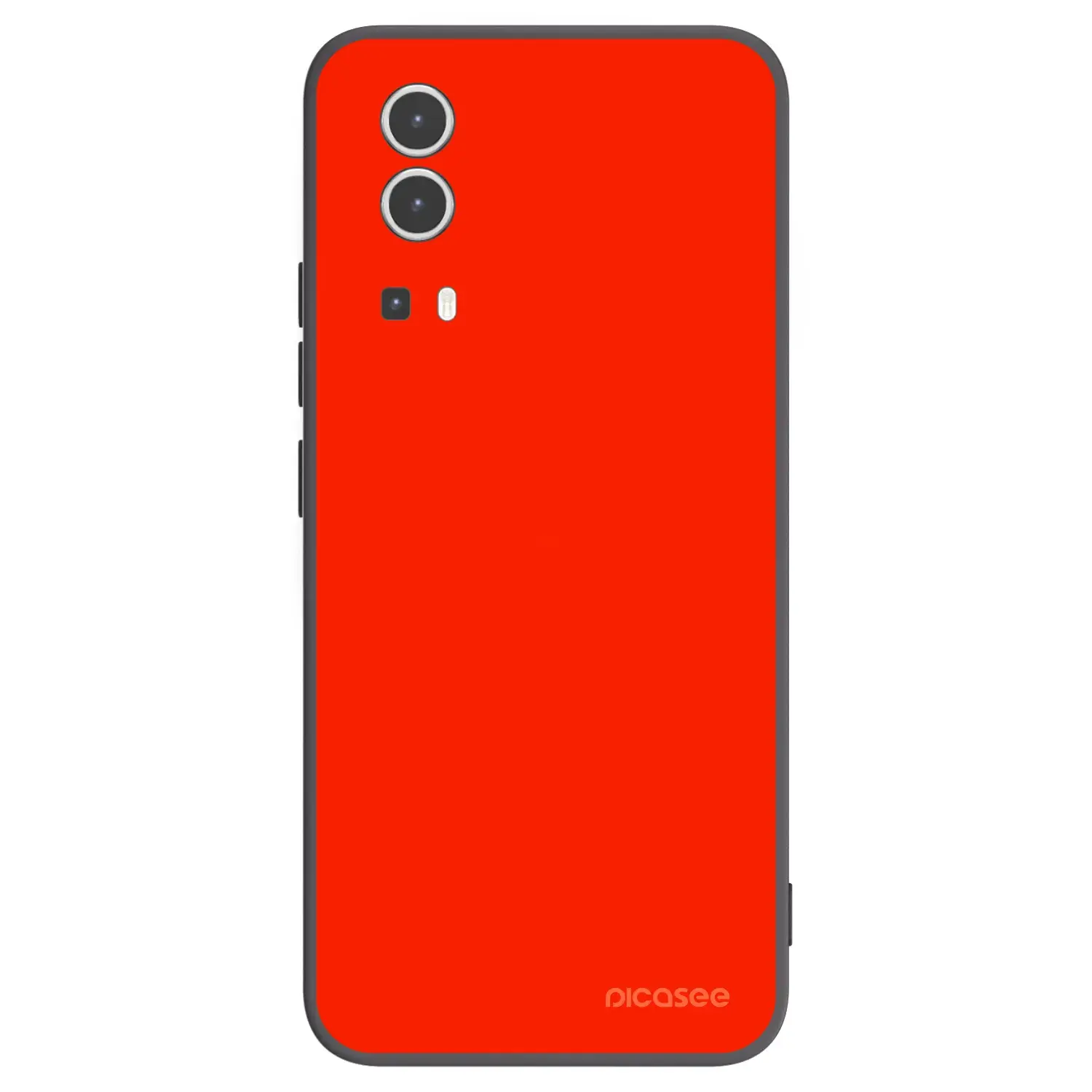 Silikonový černý obal pro Vivo Y72 5G - Maranello Red