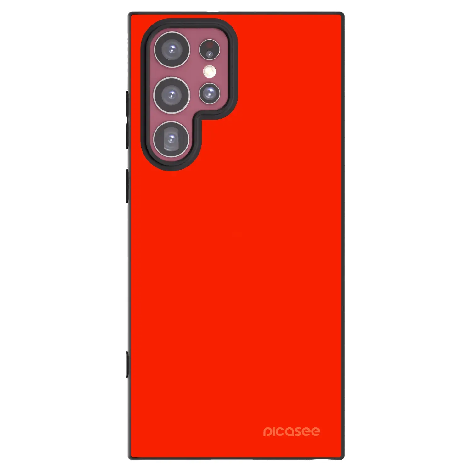 Silikonový černý obal pro Samsung Galaxy S22 Ultra 5G - Maranello Red