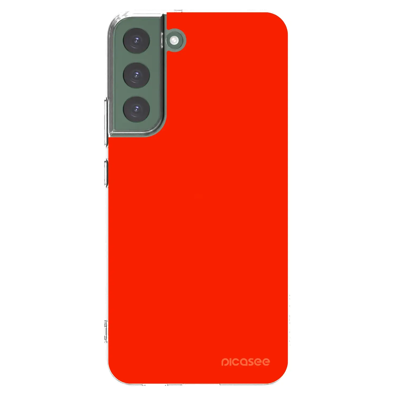 Silikonový průhledný obal pro Samsung Galaxy S22+ 5G - Maranello Red