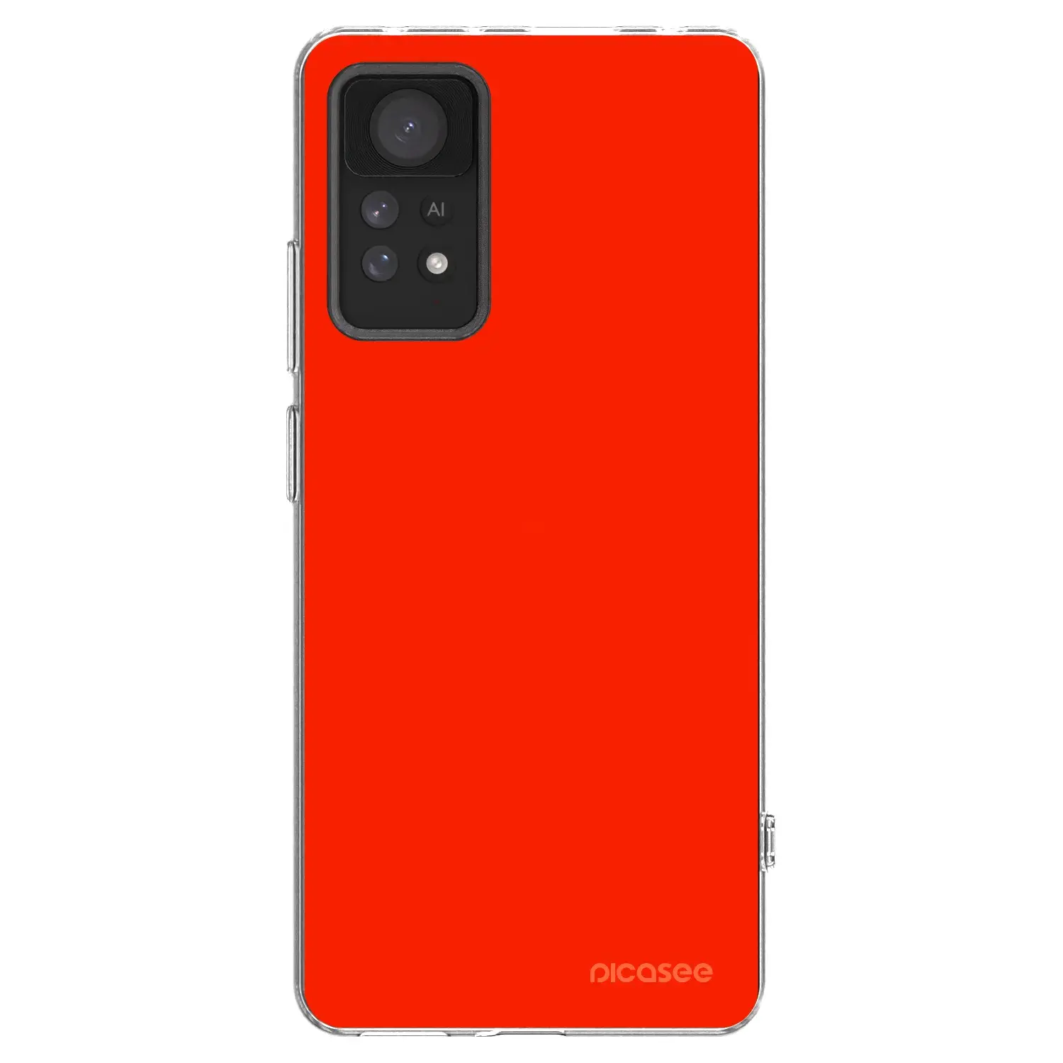 Silikonový průhledný obal pro Xiaomi Redmi Note 11 Pro - Maranello Red