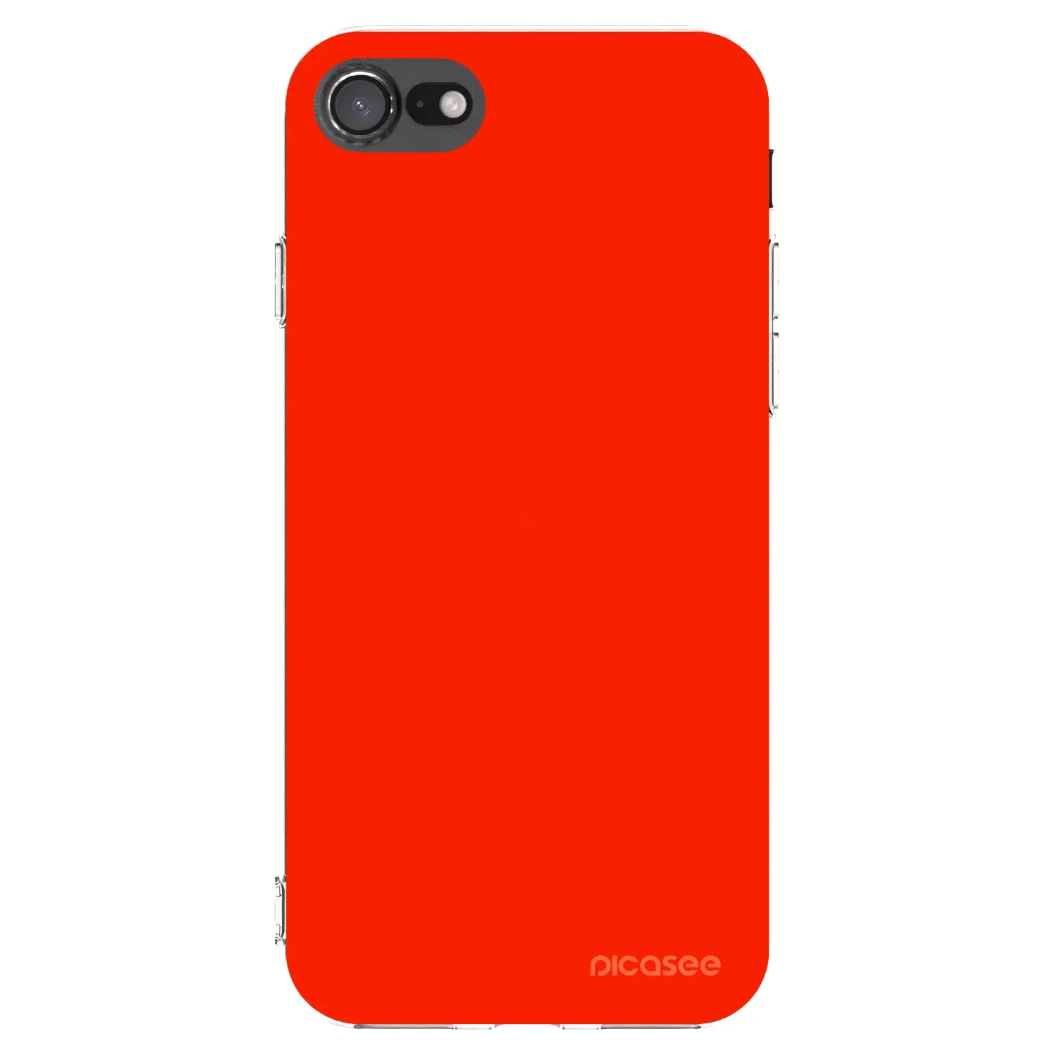 Silikonový průhledný obal pro Apple iPhone SE 2022 - Maranello Red