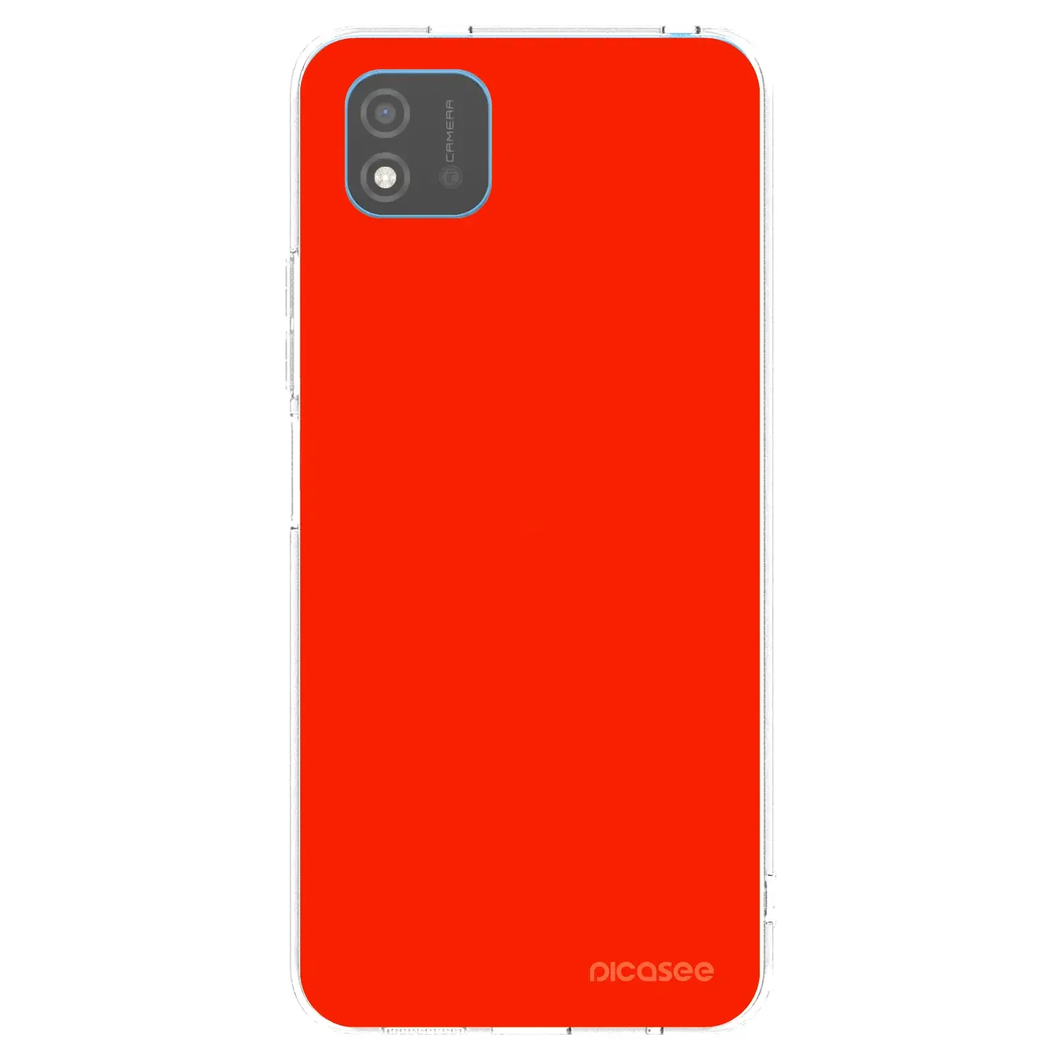 Silikonový průhledný obal pro Realme C11 (2021) - Maranello Red