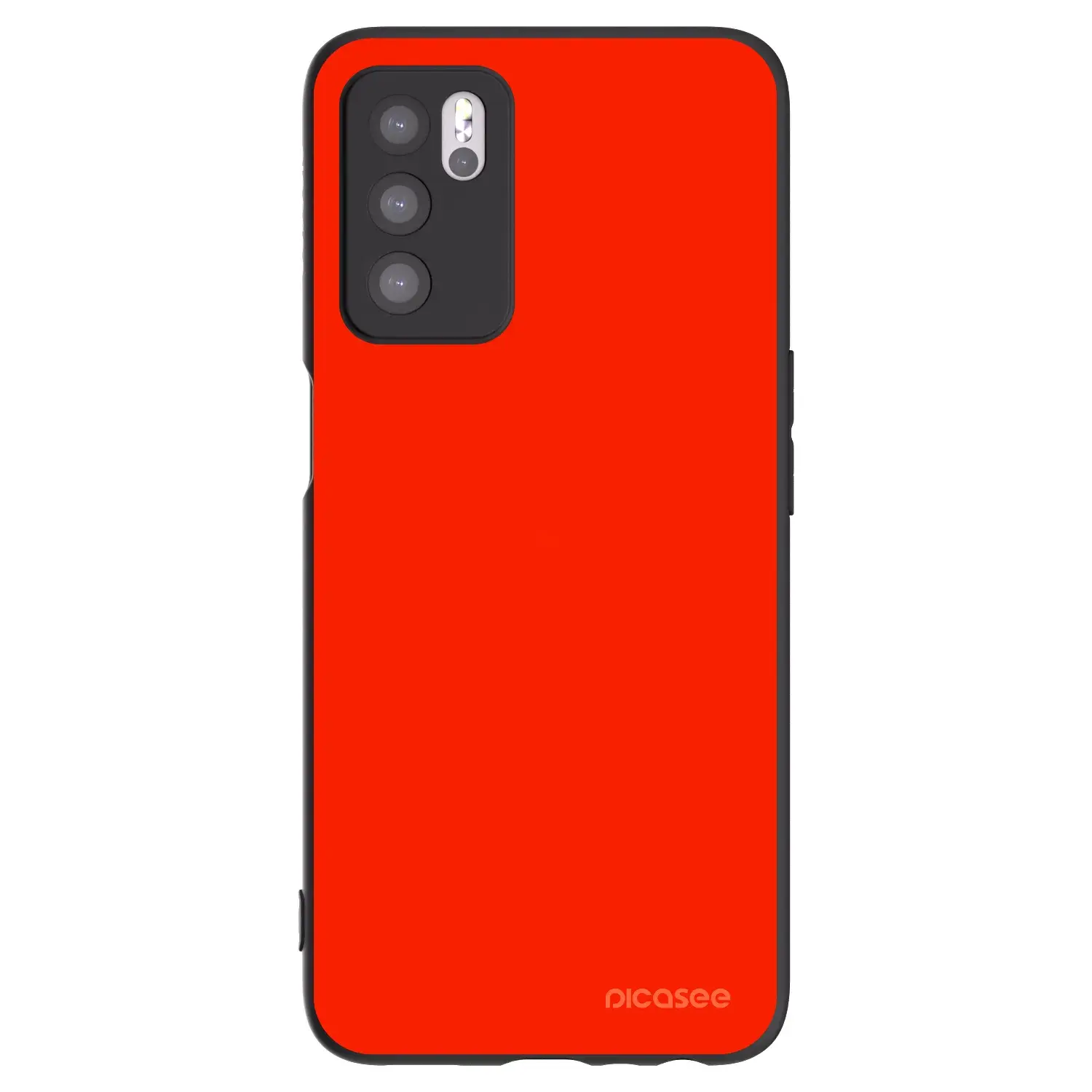 Silikonový černý obal pro OPPO A16s - Maranello Red