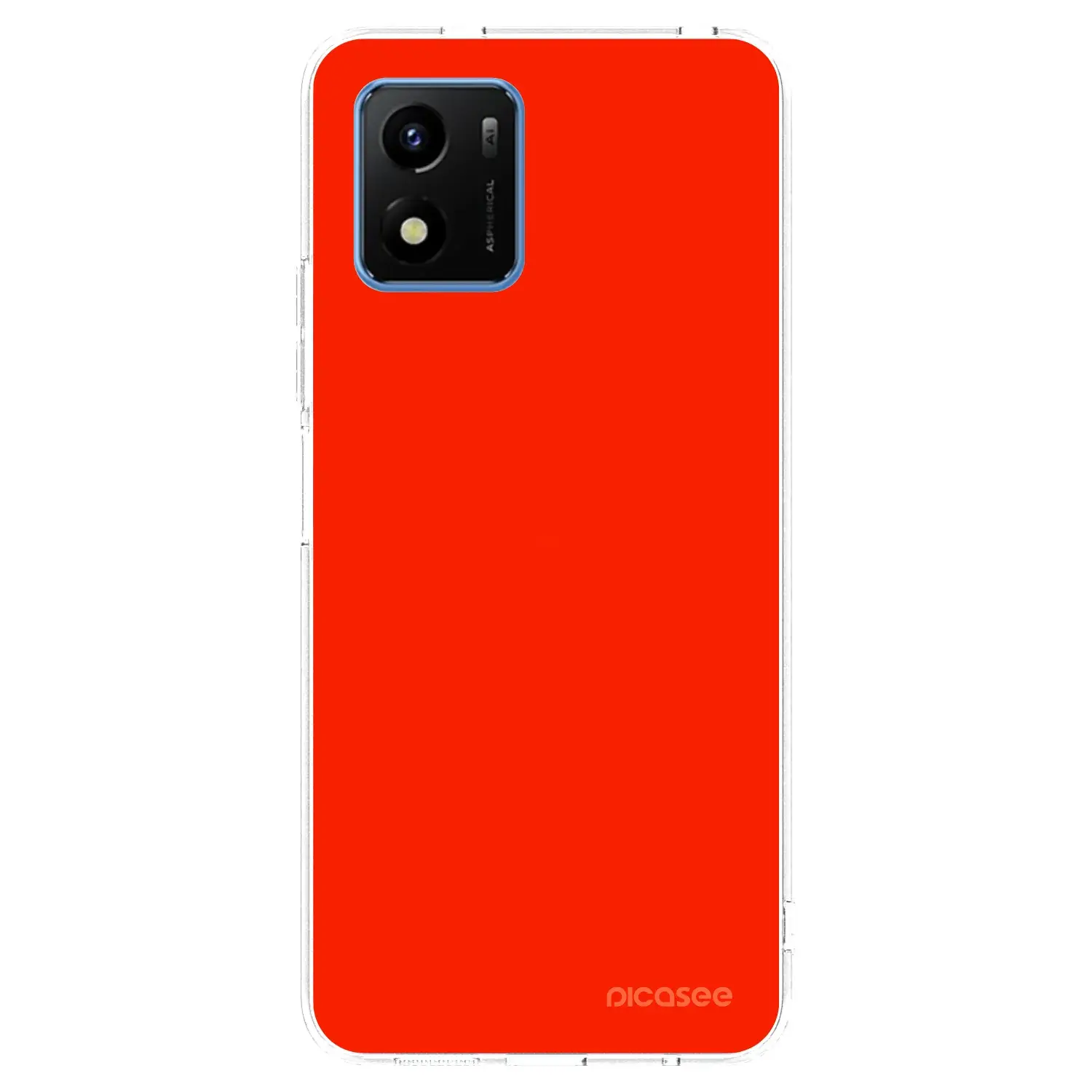 Silikonový průhledný obal pro Vivo Y01 - Maranello Red