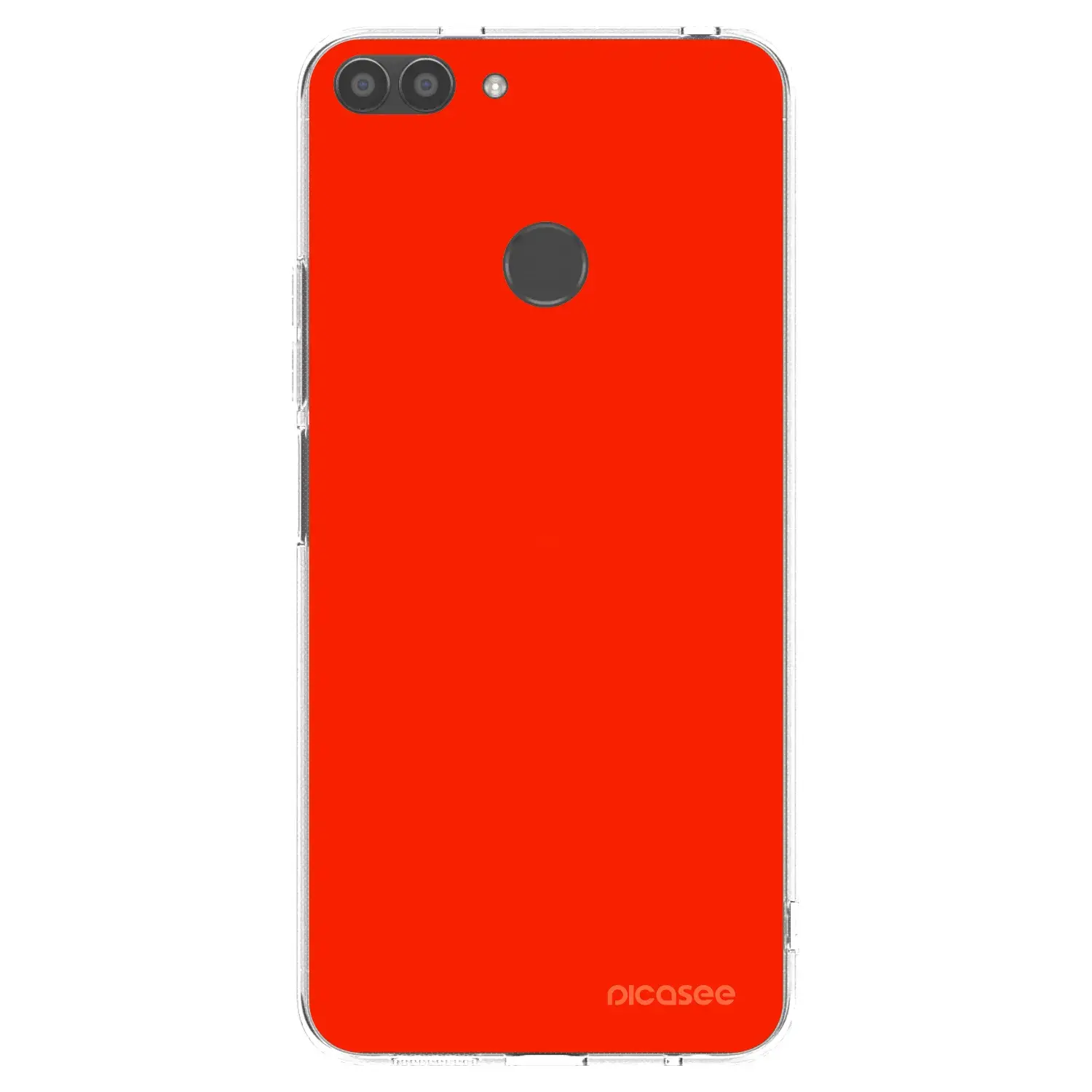 Silikonový průhledný obal pro Huawei P Smart - Maranello Red