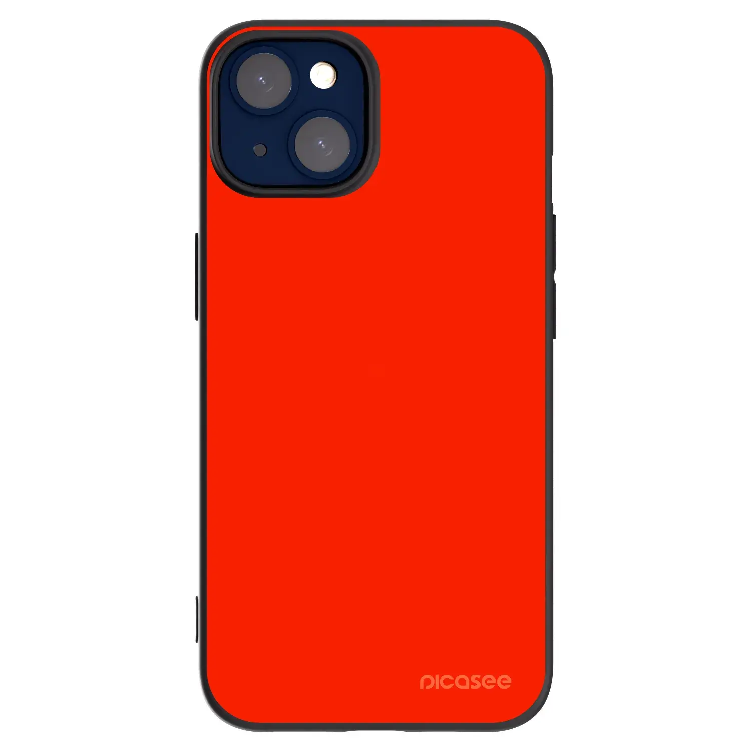 Silikonový černý obal pro Apple iPhone 14 - Maranello Red