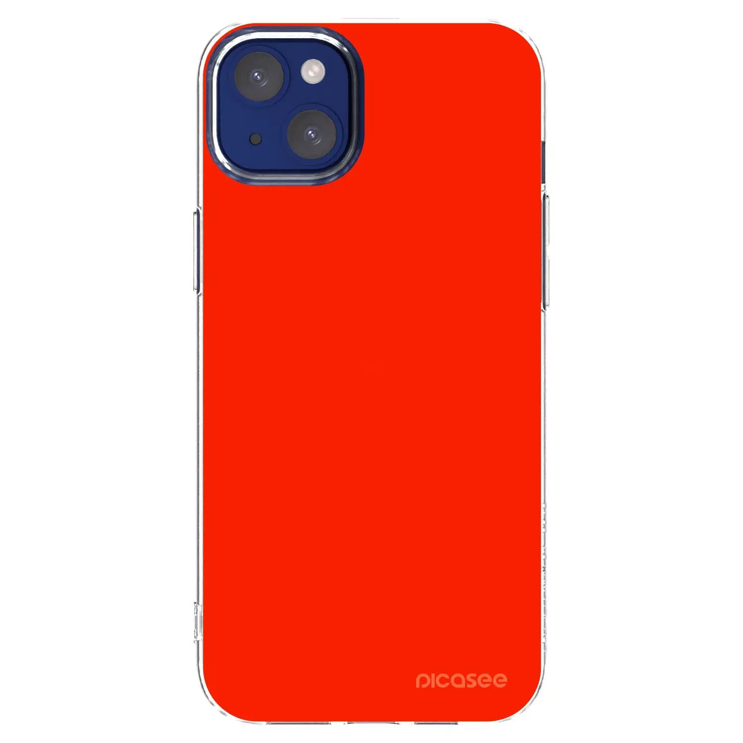 Silikonový průhledný obal pro Apple iPhone 14 Plus - Maranello Red