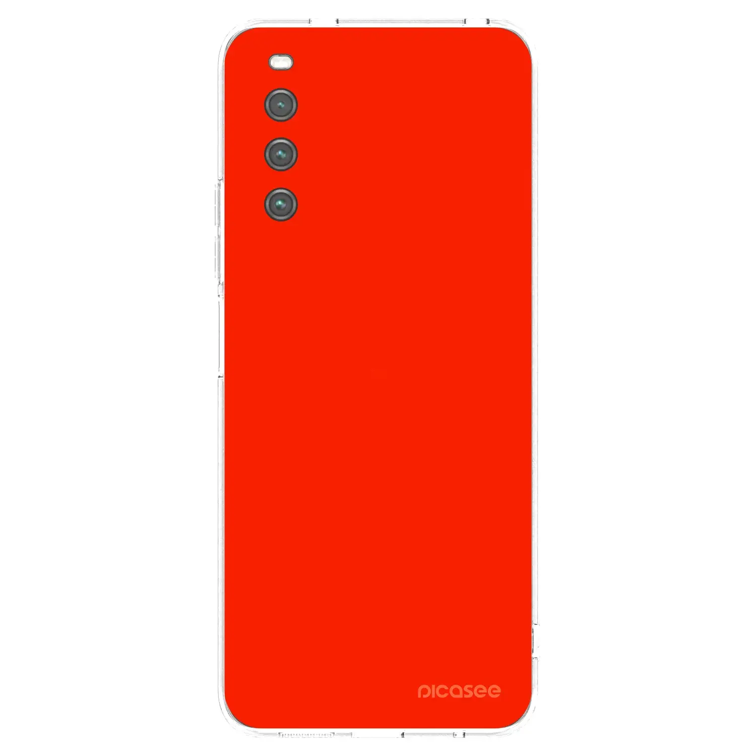 Silikonový průhledný obal pro Sony Xperia 10 IV 5G - Maranello Red