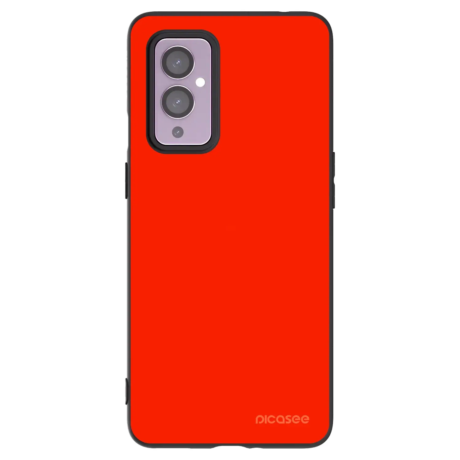 Silikonový černý obal pro OnePlus 9 - Maranello Red