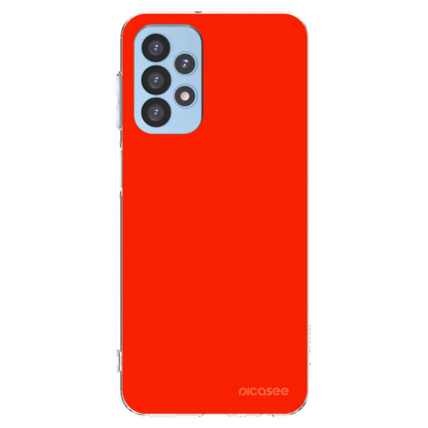 Silikonový průhledný obal pro Samsung Galaxy A23 A235F 4G - Maranello Red