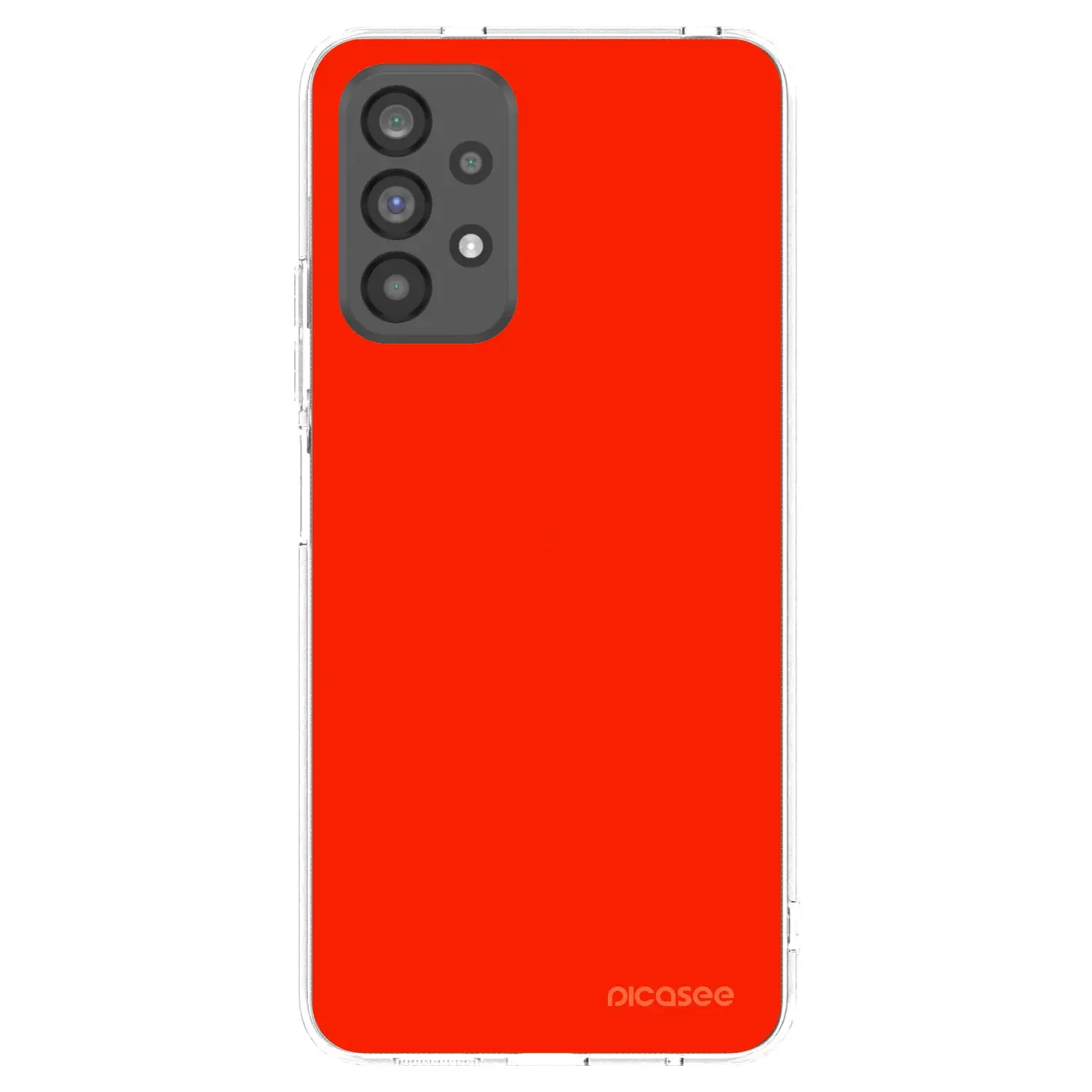 Silikonový průhledný obal pro Samsung Galaxy A73 5G - Maranello Red