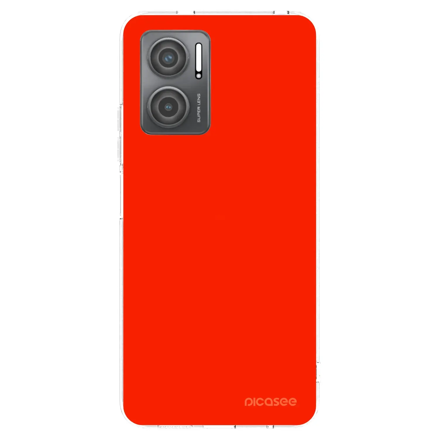 Silikonový průhledný obal pro Xiaomi Redmi 10 5G - Maranello Red