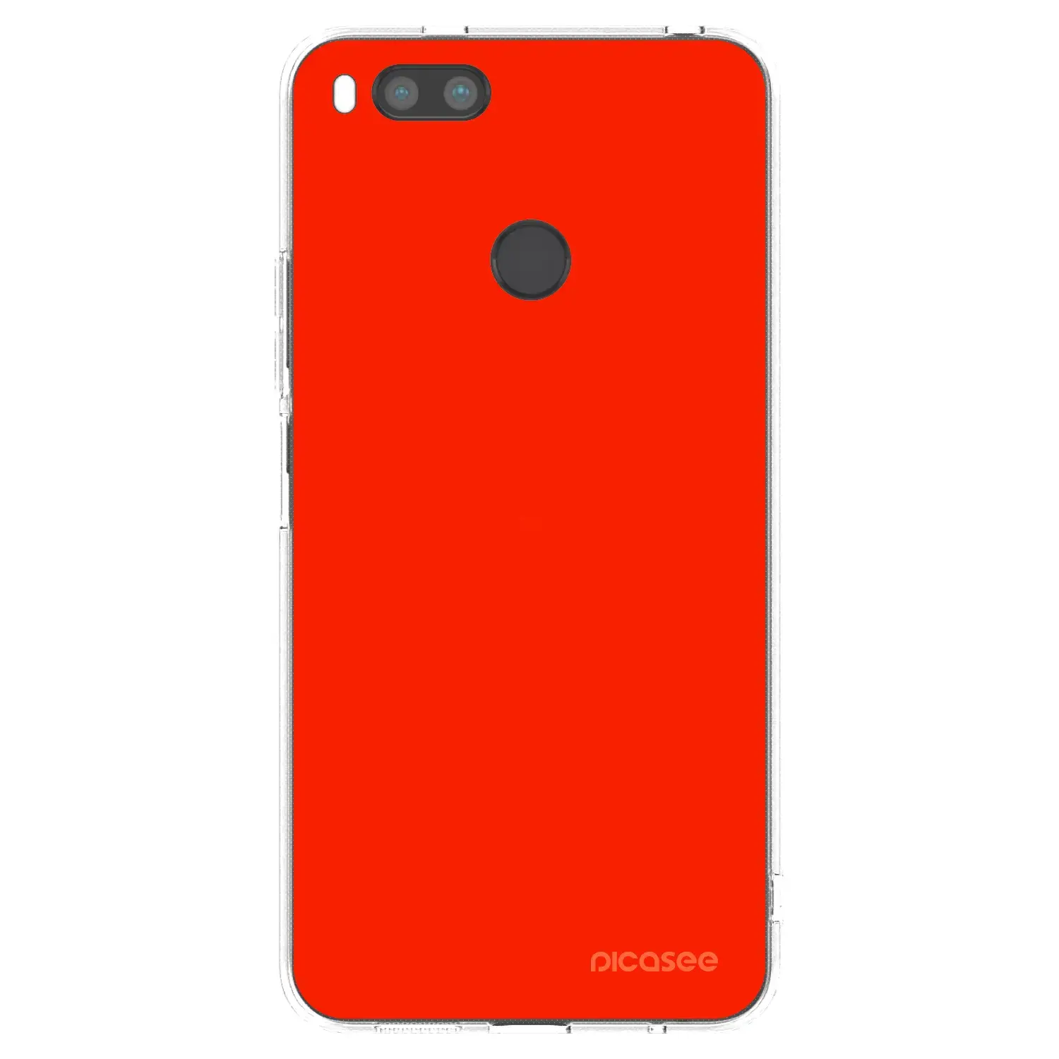 Silikonový průhledný obal pro Xiaomi Redmi A1 - Maranello Red