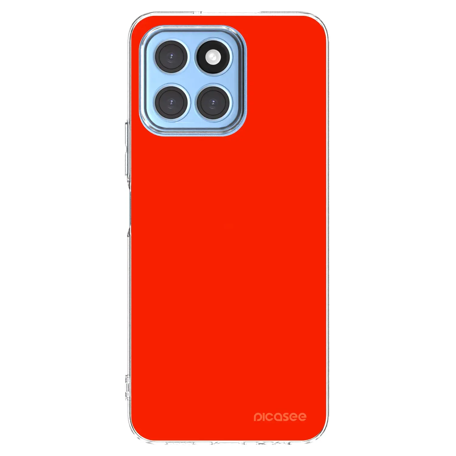 Silikonový průhledný obal pro Honor X8 5G - Maranello Red