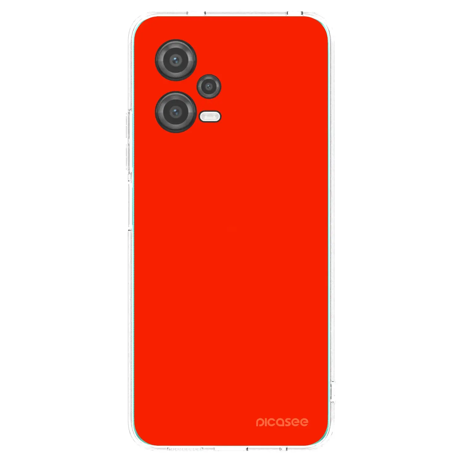 Silikonový průhledný obal pro Xiaomi Poco X5 - Maranello Red