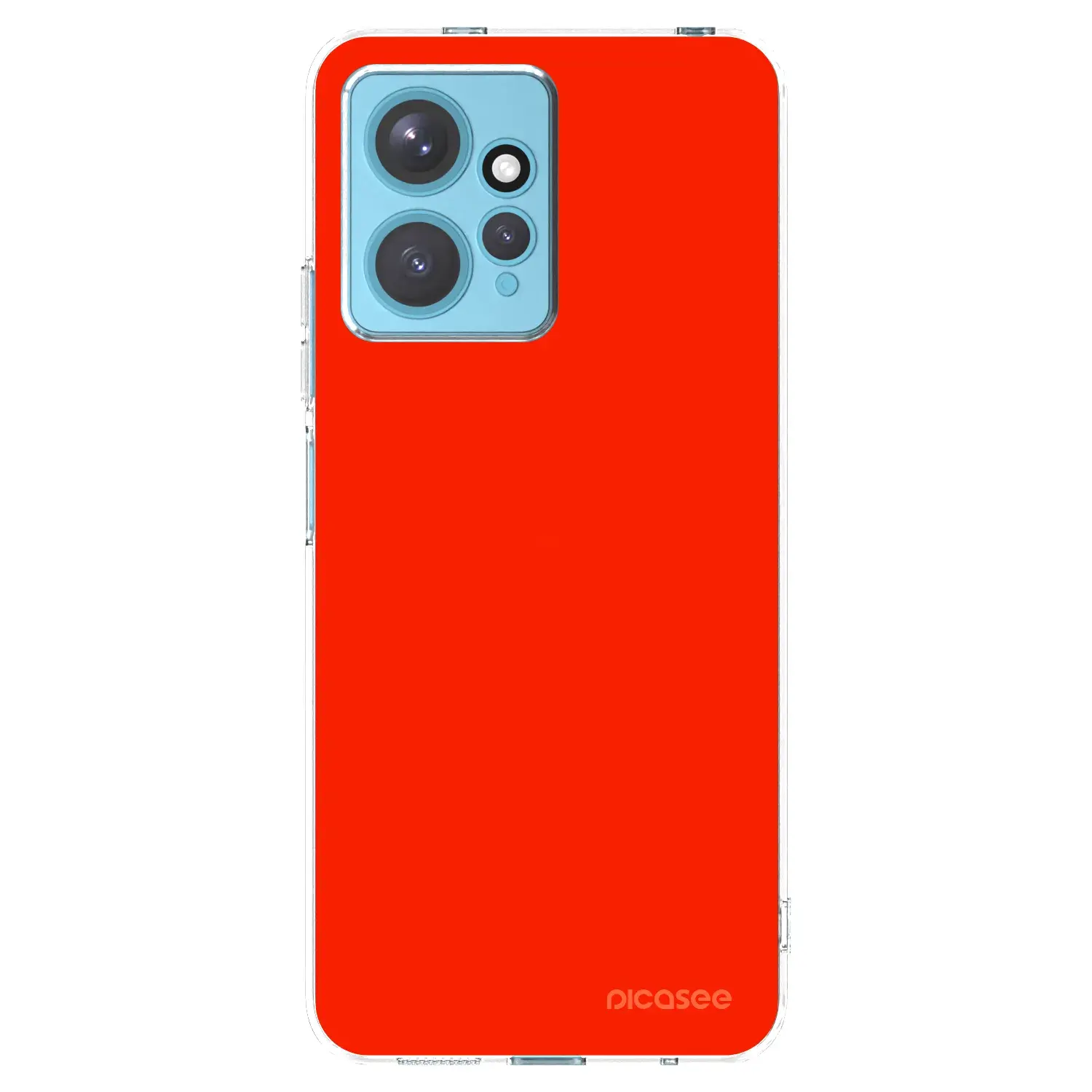 Silikonový průhledný obal pro Xiaomi Redmi Note 12 4G - Maranello Red