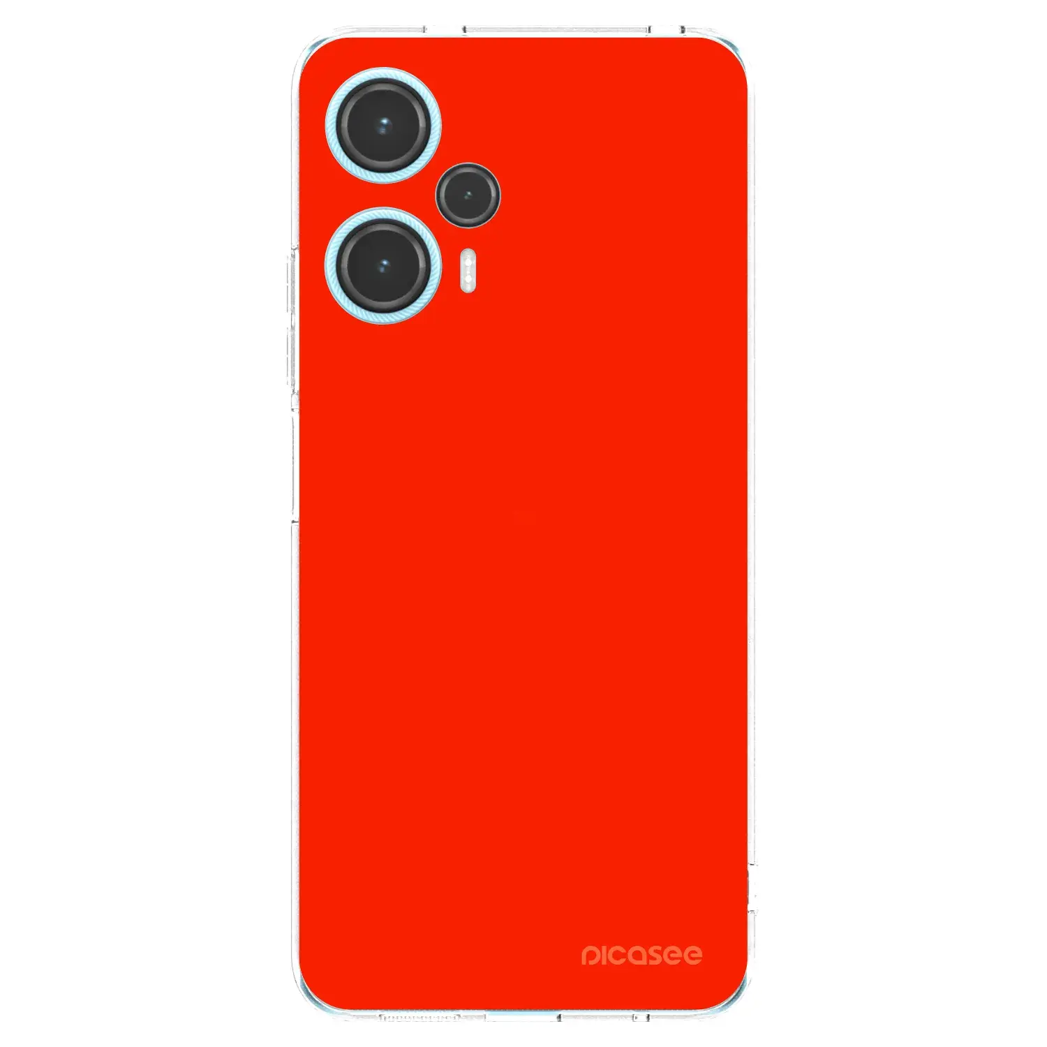 Silikonový průhledný obal pro Xiaomi Poco F5 - Maranello Red