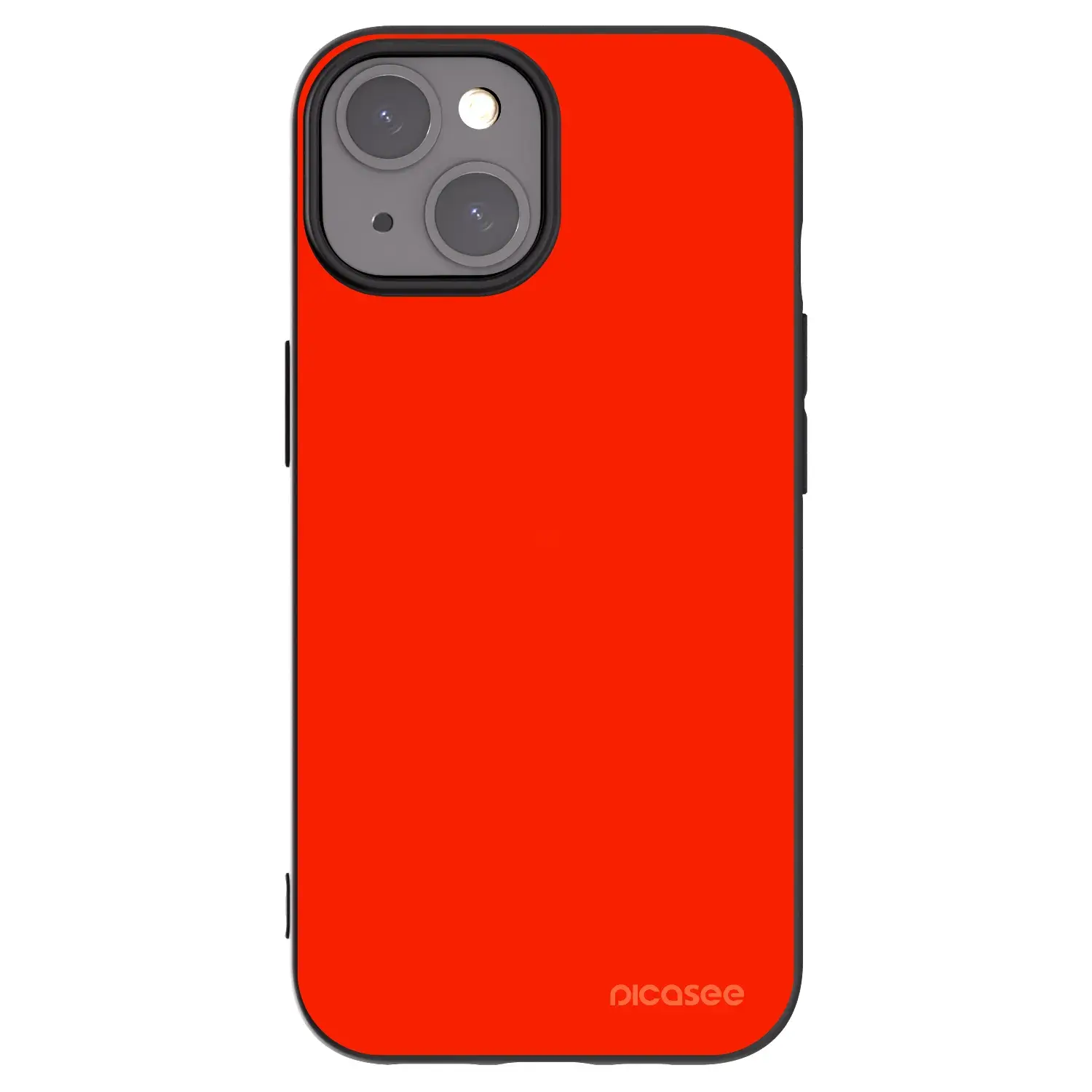 Silikonový černý obal pro Apple iPhone 15 - Maranello Red