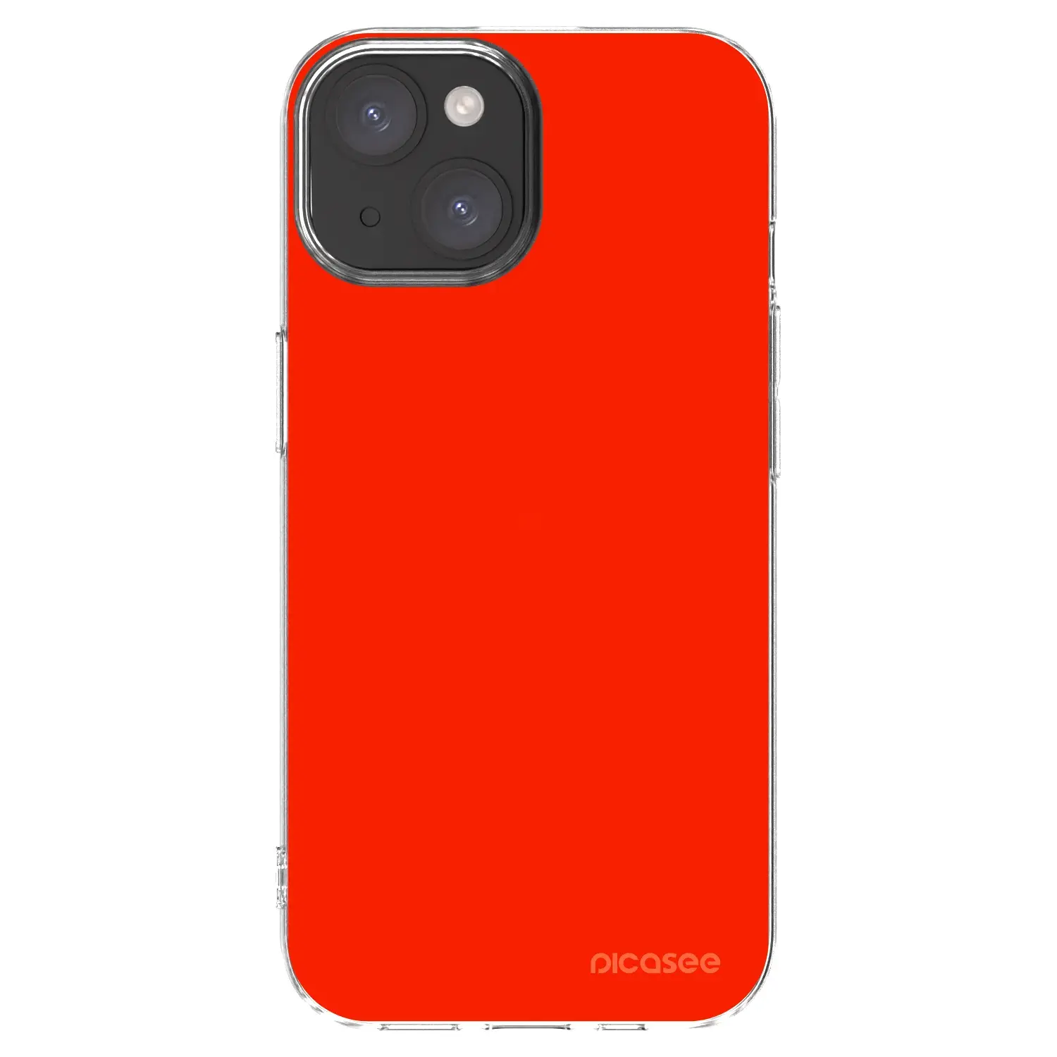 Silikonový průhledný obal pro Apple iPhone 15 - Maranello Red
