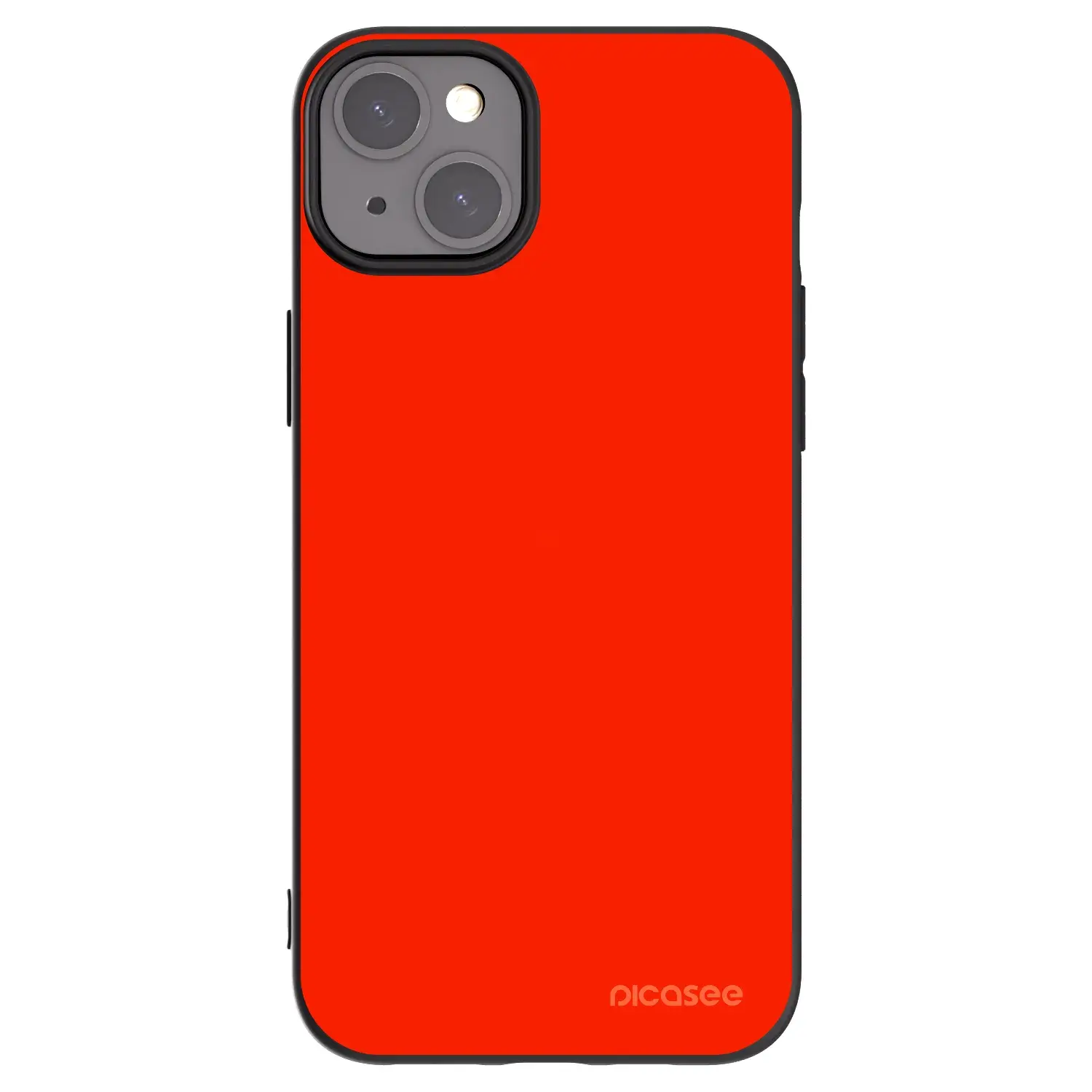 Silikonový černý obal pro Apple iPhone 15 Plus - Maranello Red