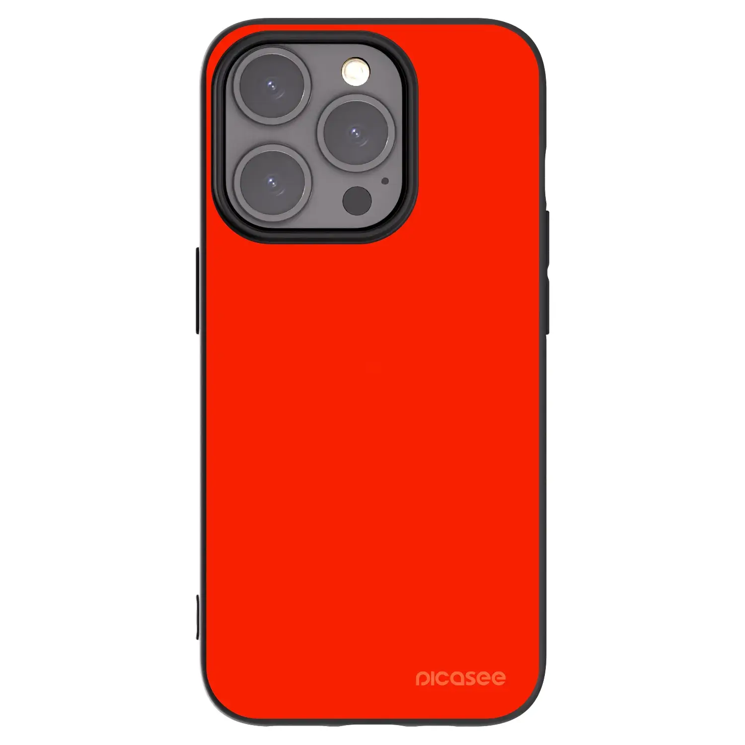Silikonový černý obal pro Apple iPhone 15 Pro - Maranello Red