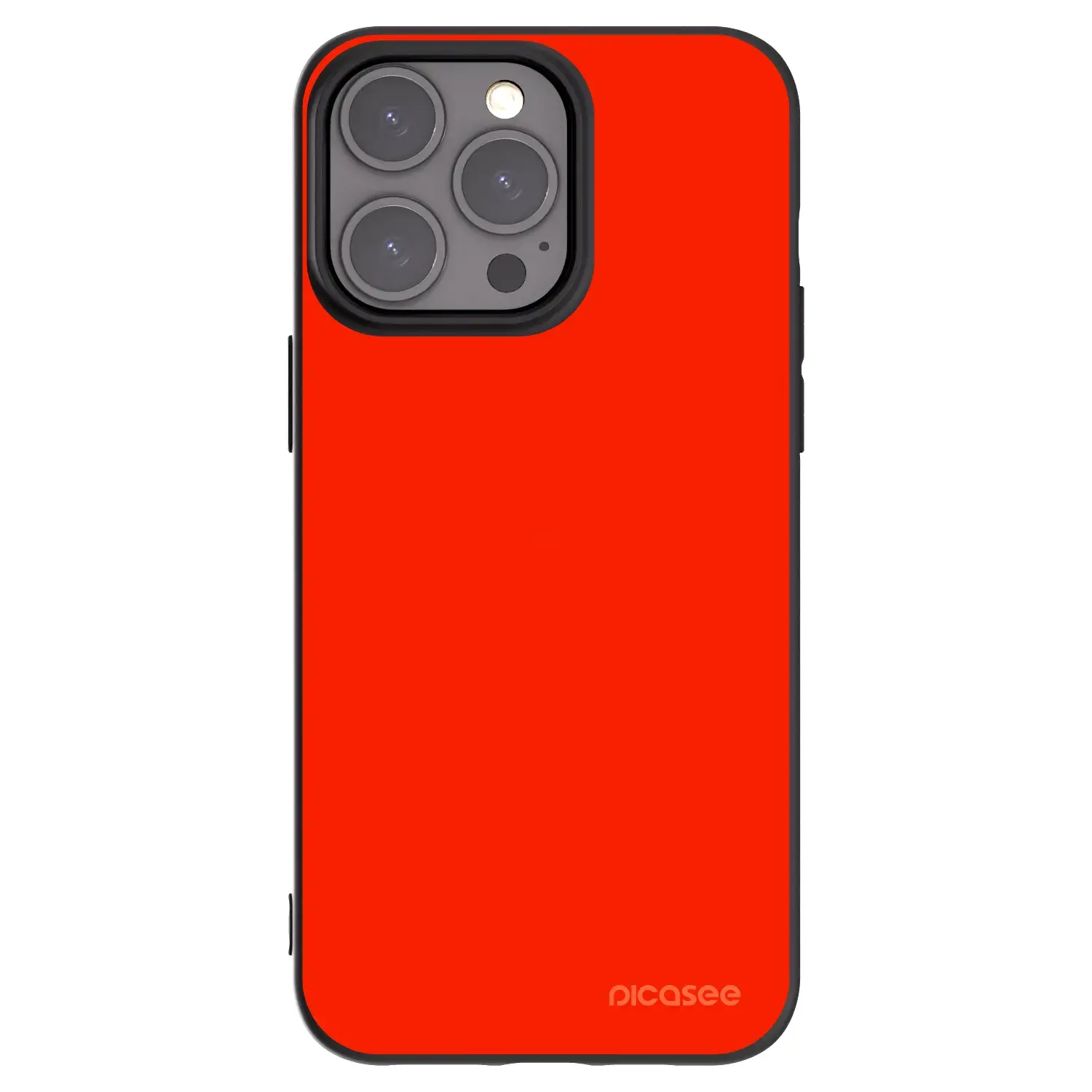 Silikonový černý obal pro Apple iPhone 15 Pro Max - Maranello Red