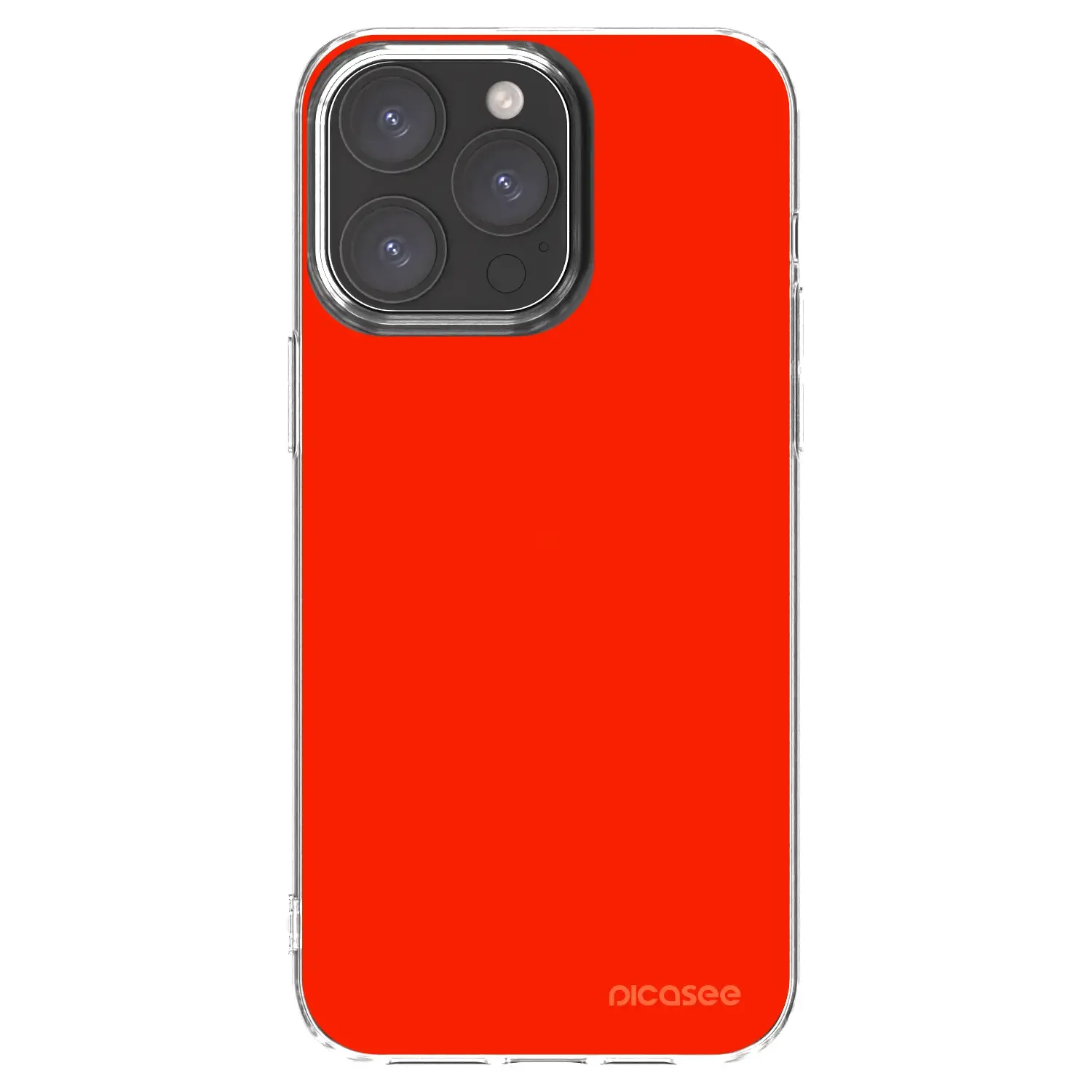 Silikonový průhledný obal pro Apple iPhone 15 Pro Max - Maranello Red