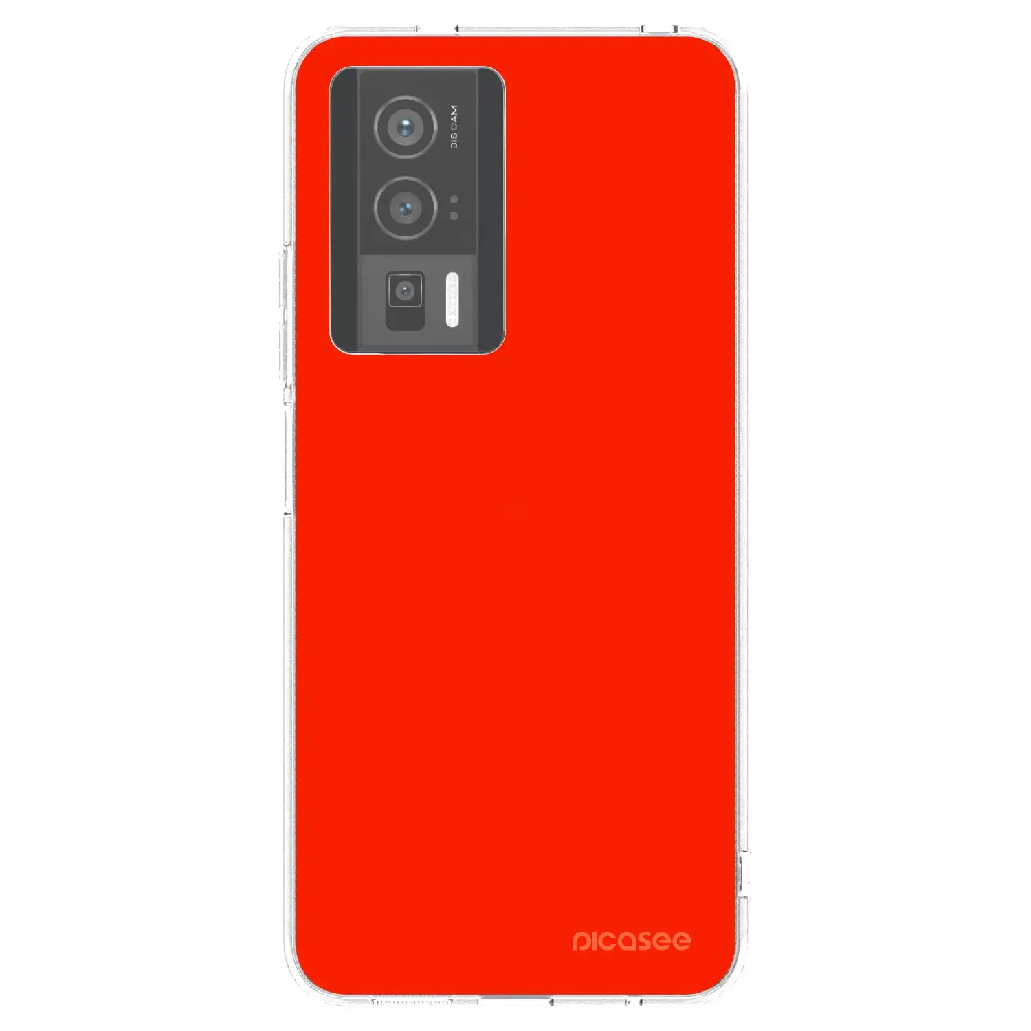 Silikonový průhledný obal pro Xiaomi Poco F5 Pro 5G - Maranello Red