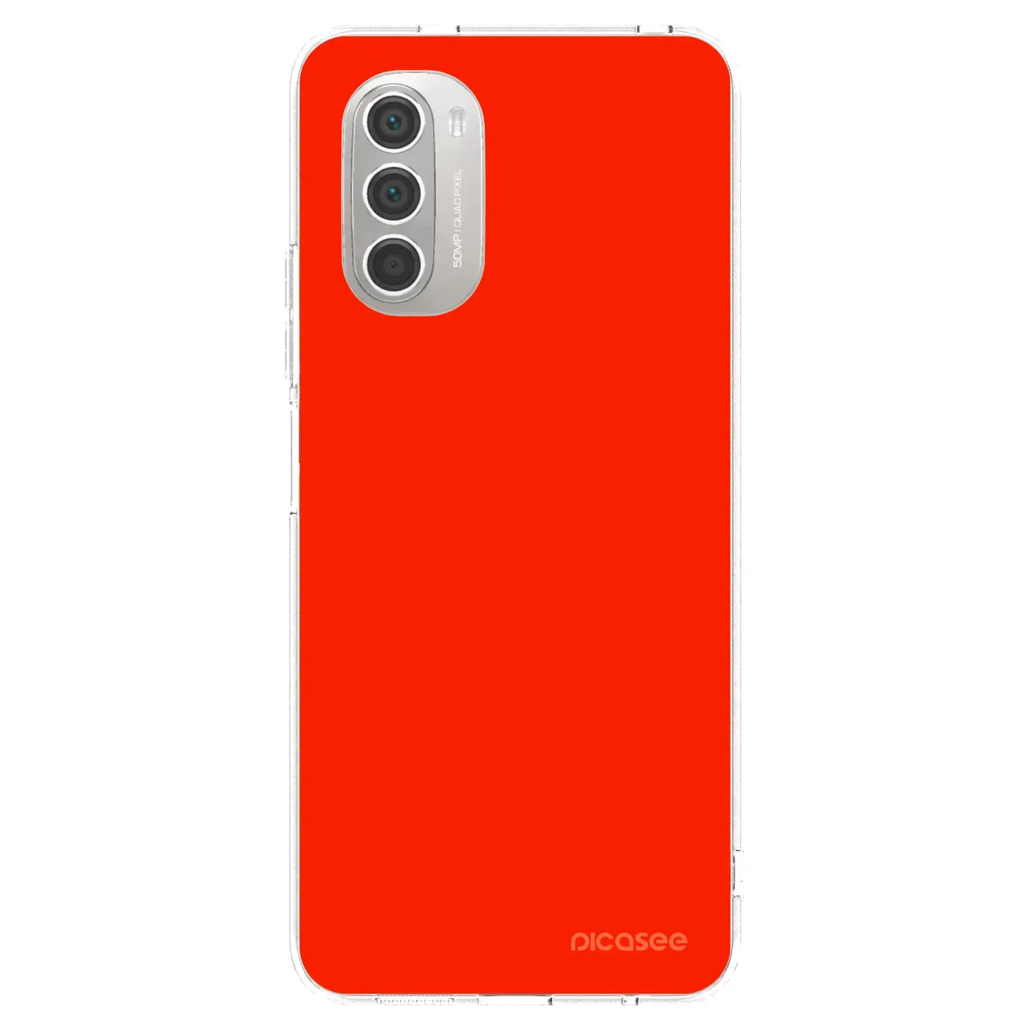 Silikonový průhledný obal pro Motorola Moto G51 - Maranello Red
