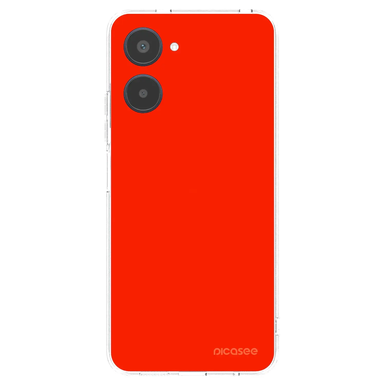 Silikonový průhledný obal pro Realme 10 4G - Maranello Red