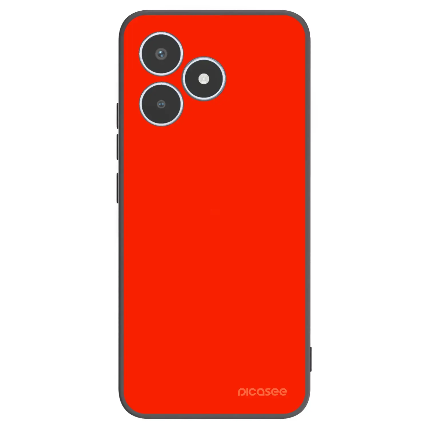 Silikonový černý obal pro Realme C53 - Maranello Red