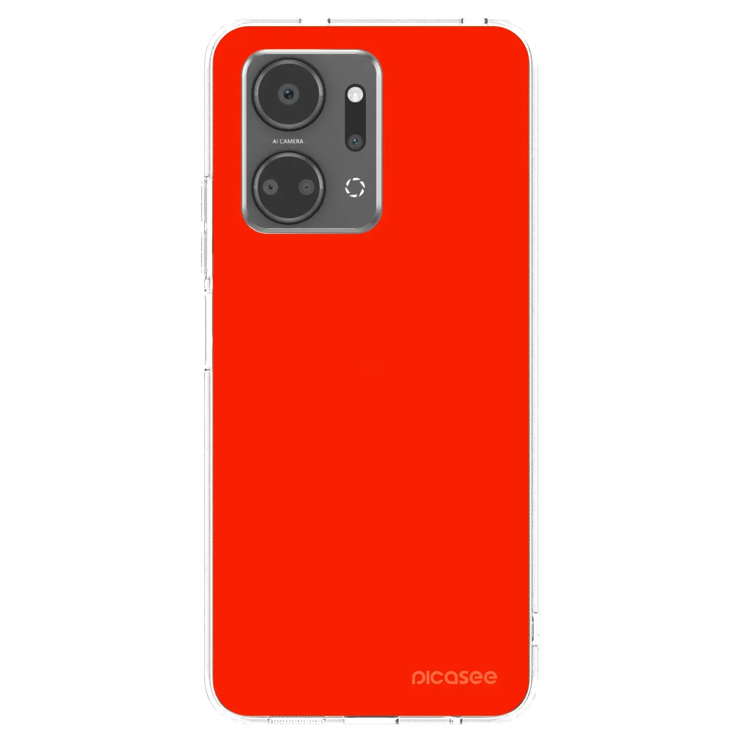 Silikonový průhledný obal pro Honor X7a - Maranello Red