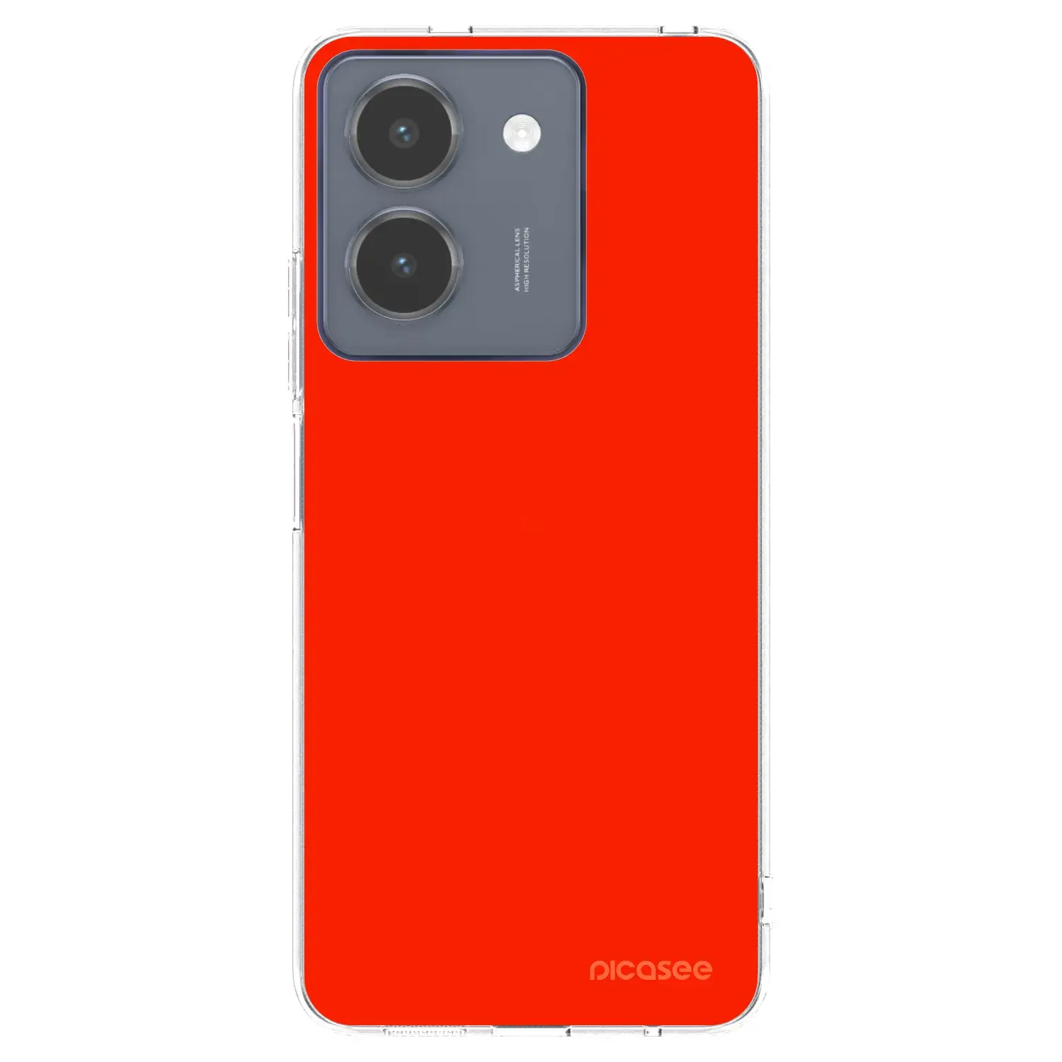 Silikonový průhledný obal pro Vivo Y36 4G - Maranello Red
