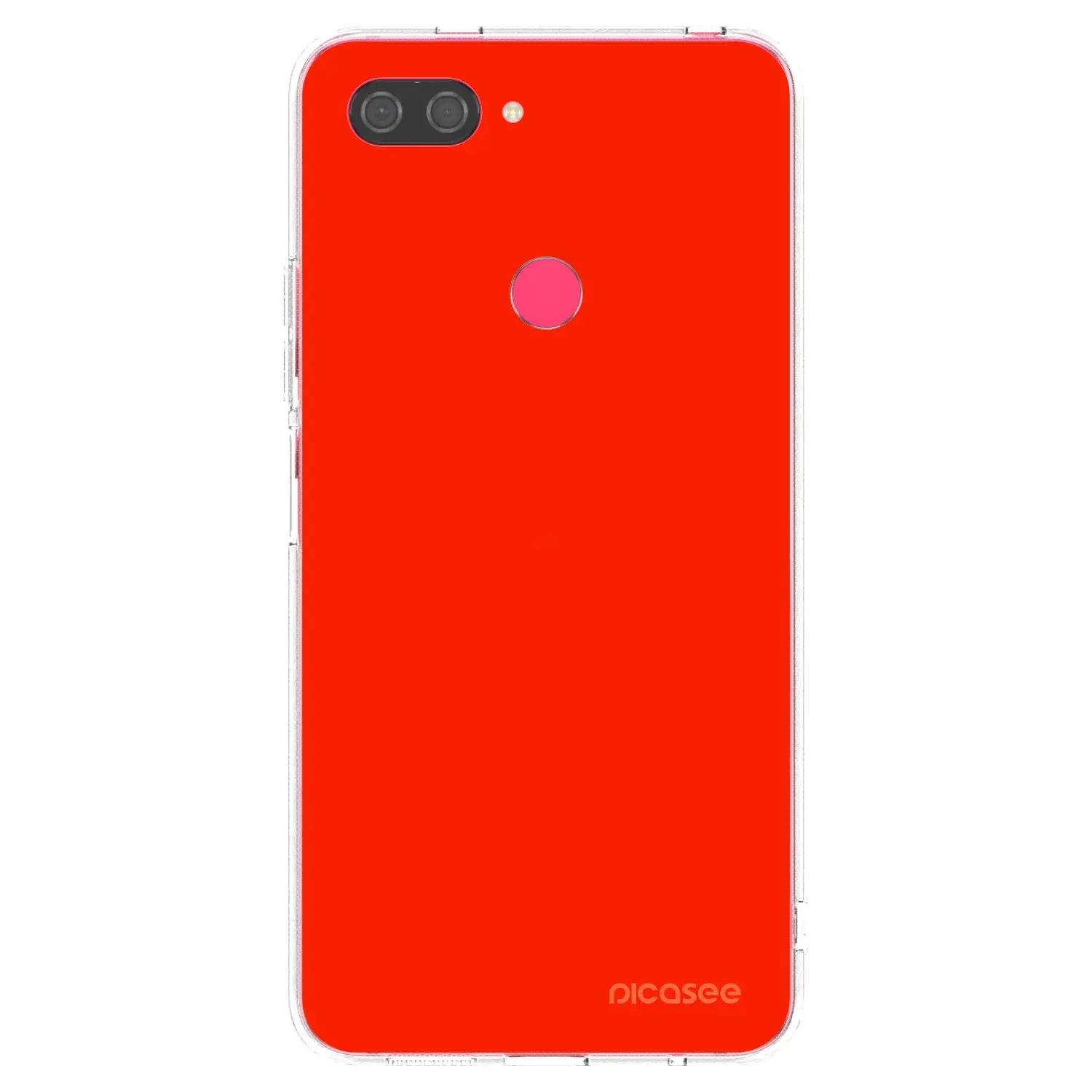 Silikonový průhledný obal pro Xiaomi Mi 8 Lite - Maranello Red
