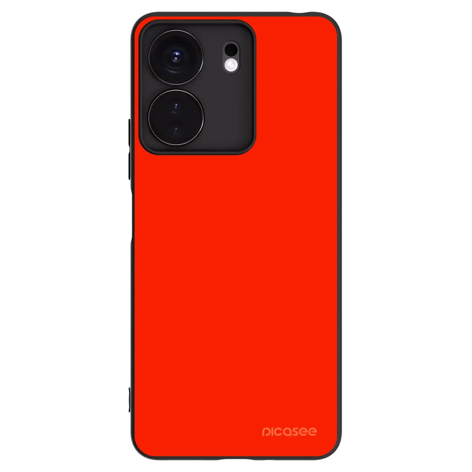 Silikonový černý obal pro Xiaomi Redmi 13C 4G - Maranello Red