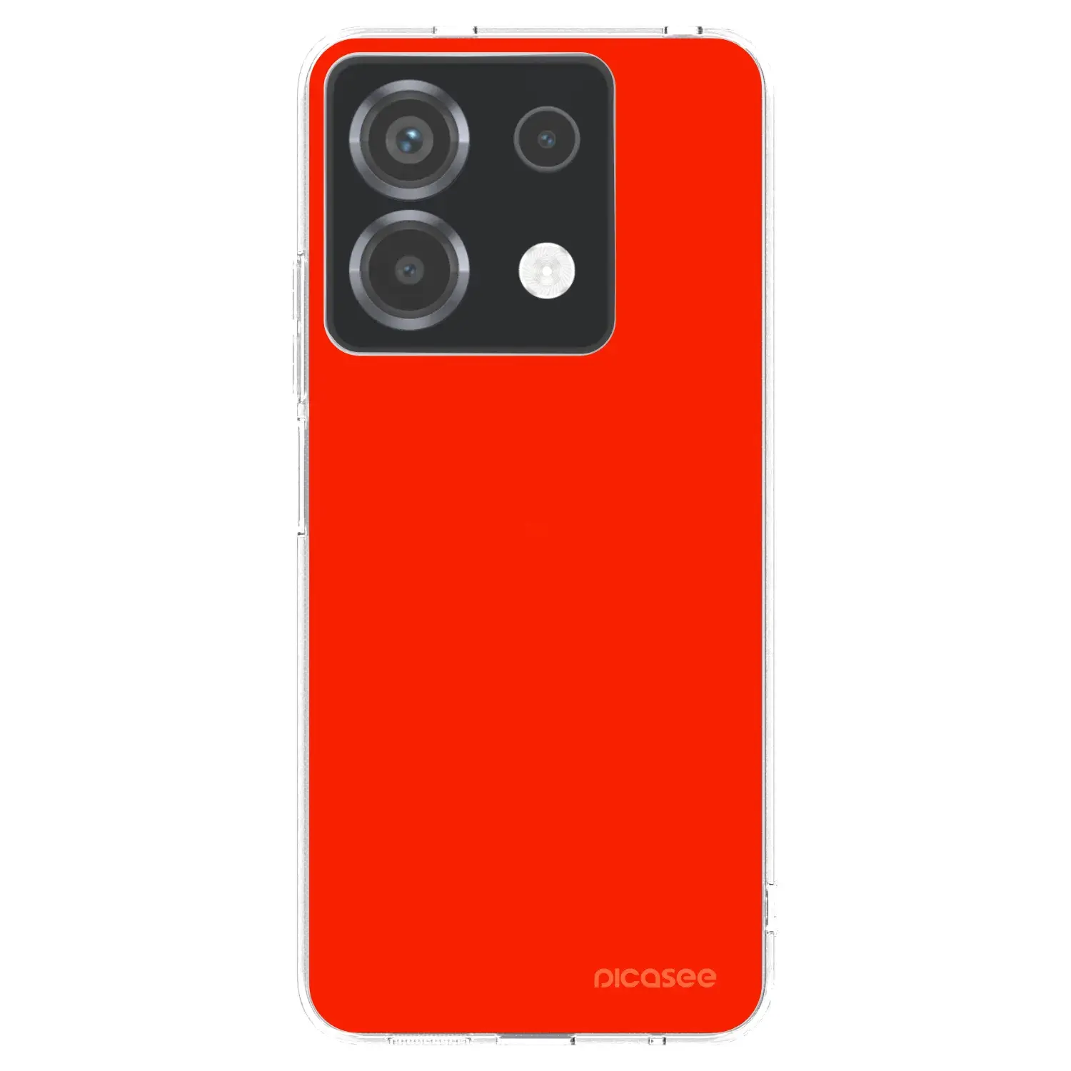 Silikonový průhledný obal pro Xiaomi Poco X6 - Maranello Red