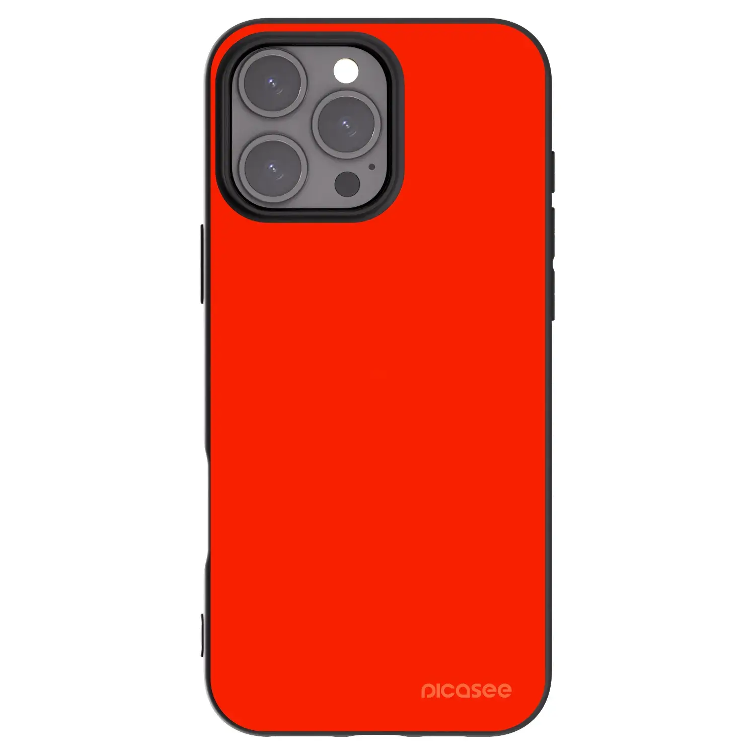 Silikonový černý obal pro Apple iPhone 16 Pro Max - Maranello Red