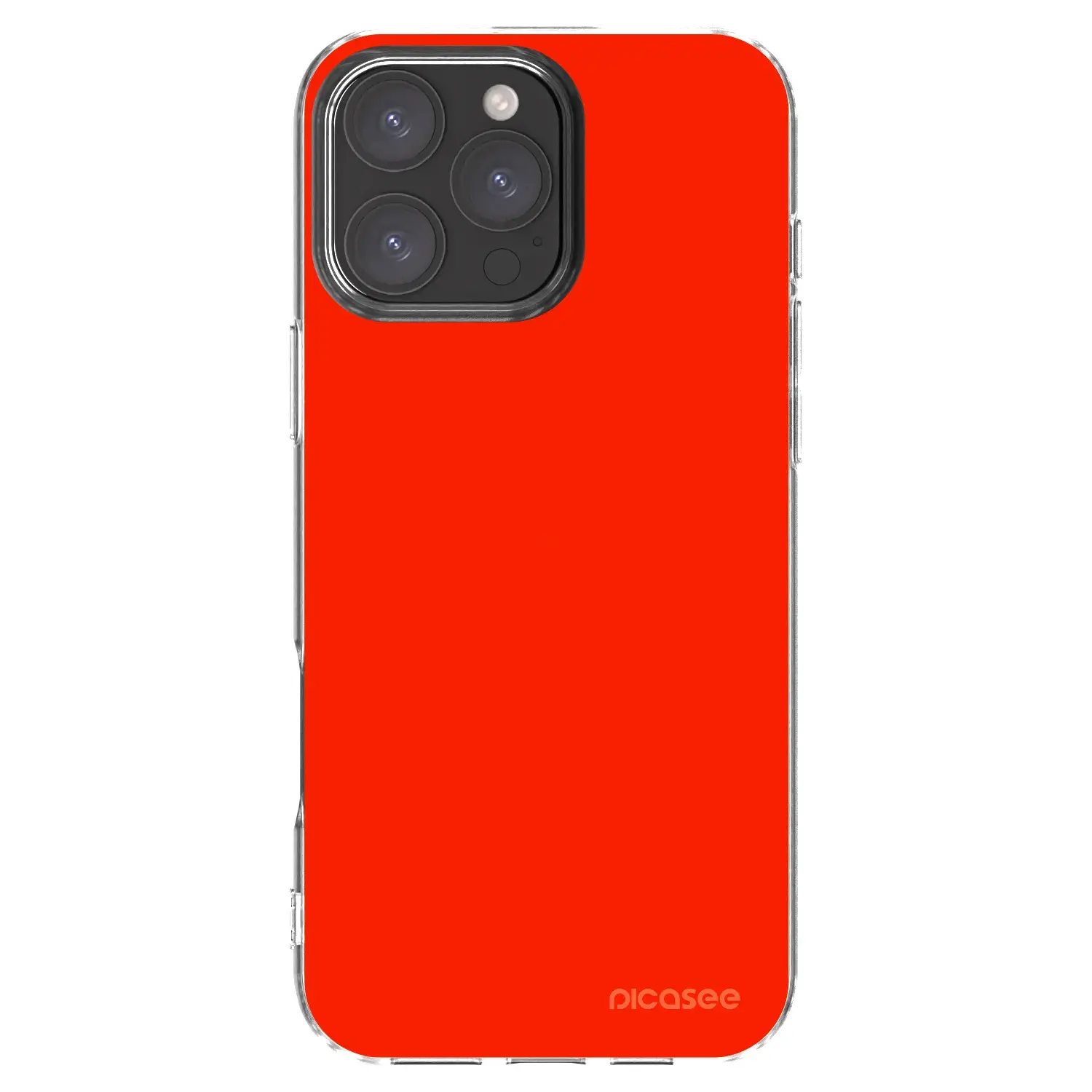 Silikonový průhledný obal pro Apple iPhone 16 Pro Max - Maranello Red