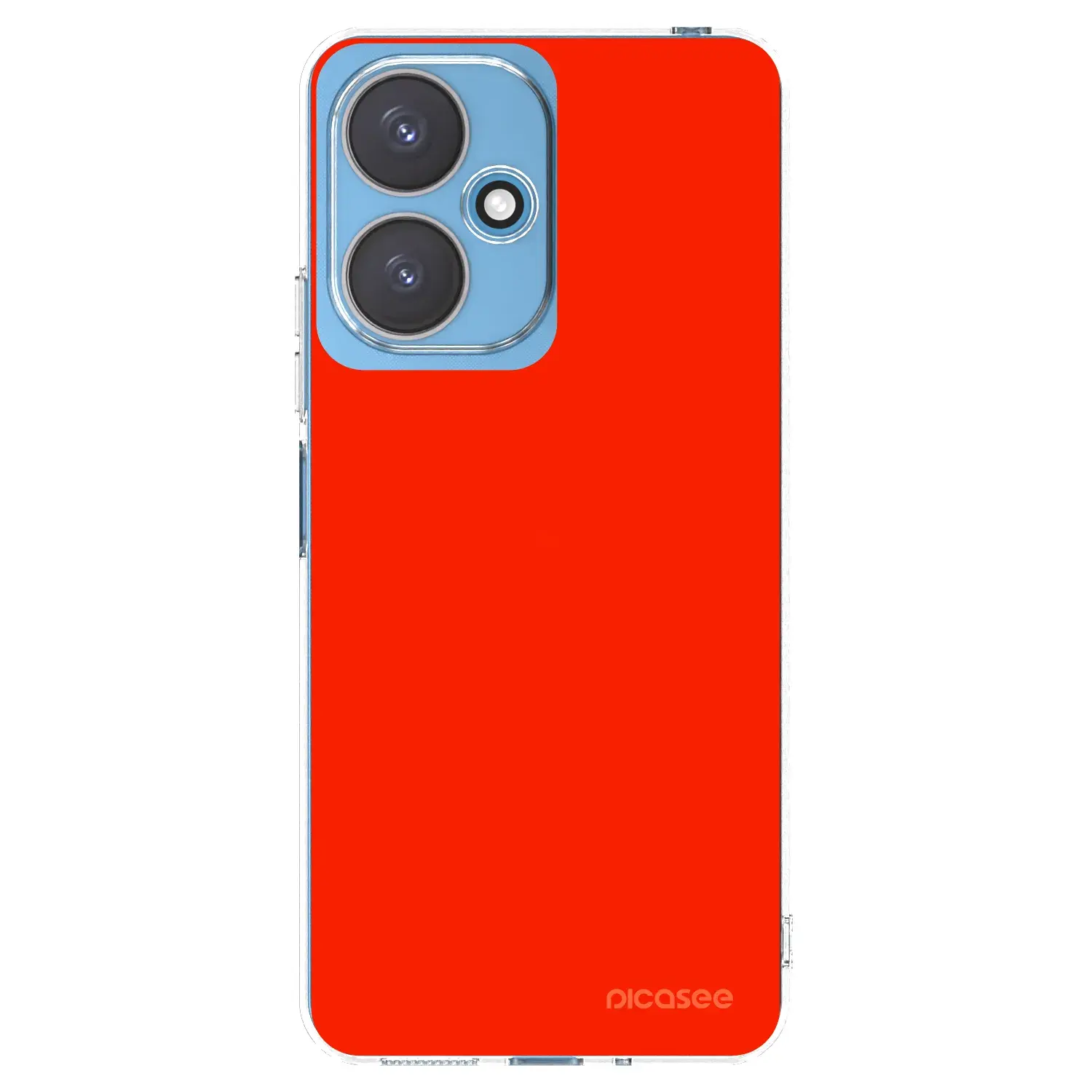 Silikonový průhledný obal pro Xiaomi Redmi 13C 5G - Maranello Red