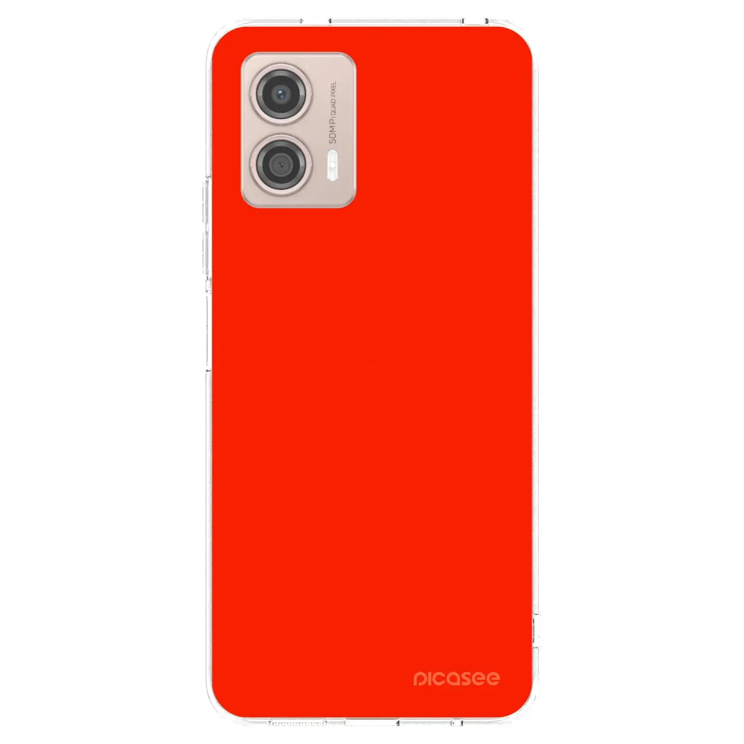 Silikonový průhledný obal pro Motorola Moto G53 5G - Maranello Red