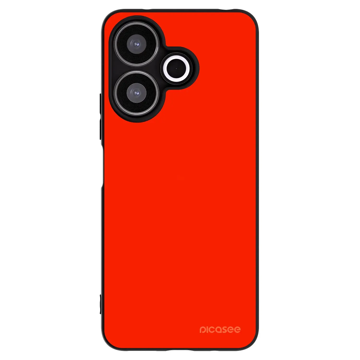 Silikonový černý obal pro Xiaomi Redmi 13 4G - Maranello Red