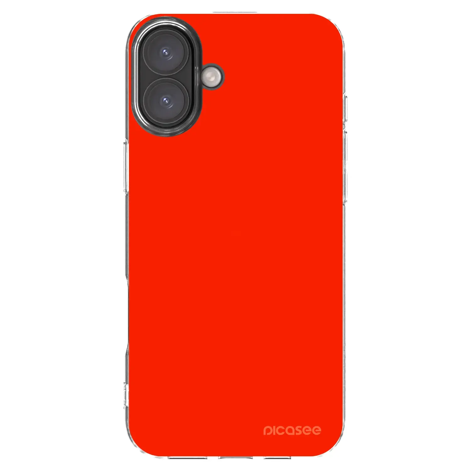 Silikonový průhledný obal pro Apple iPhone 16 Plus - Maranello Red