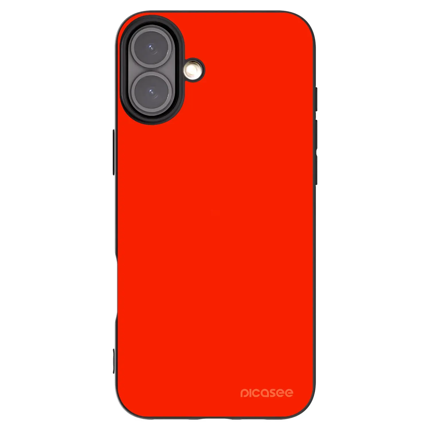 Silikonový černý obal pro Apple iPhone 16 Plus - Maranello Red